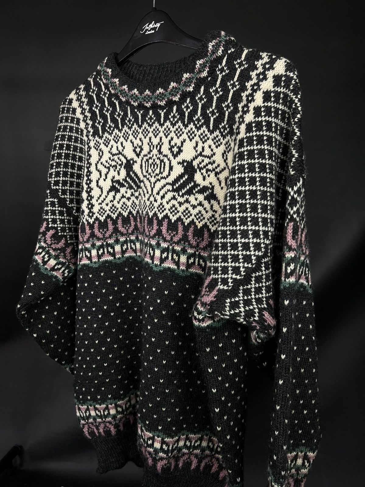Dale Of Norway × Vintage VTG Dale Of Norway sweater embroidered with deer green Size US L / EU 52-54 / 3 - 2 Thumbnail