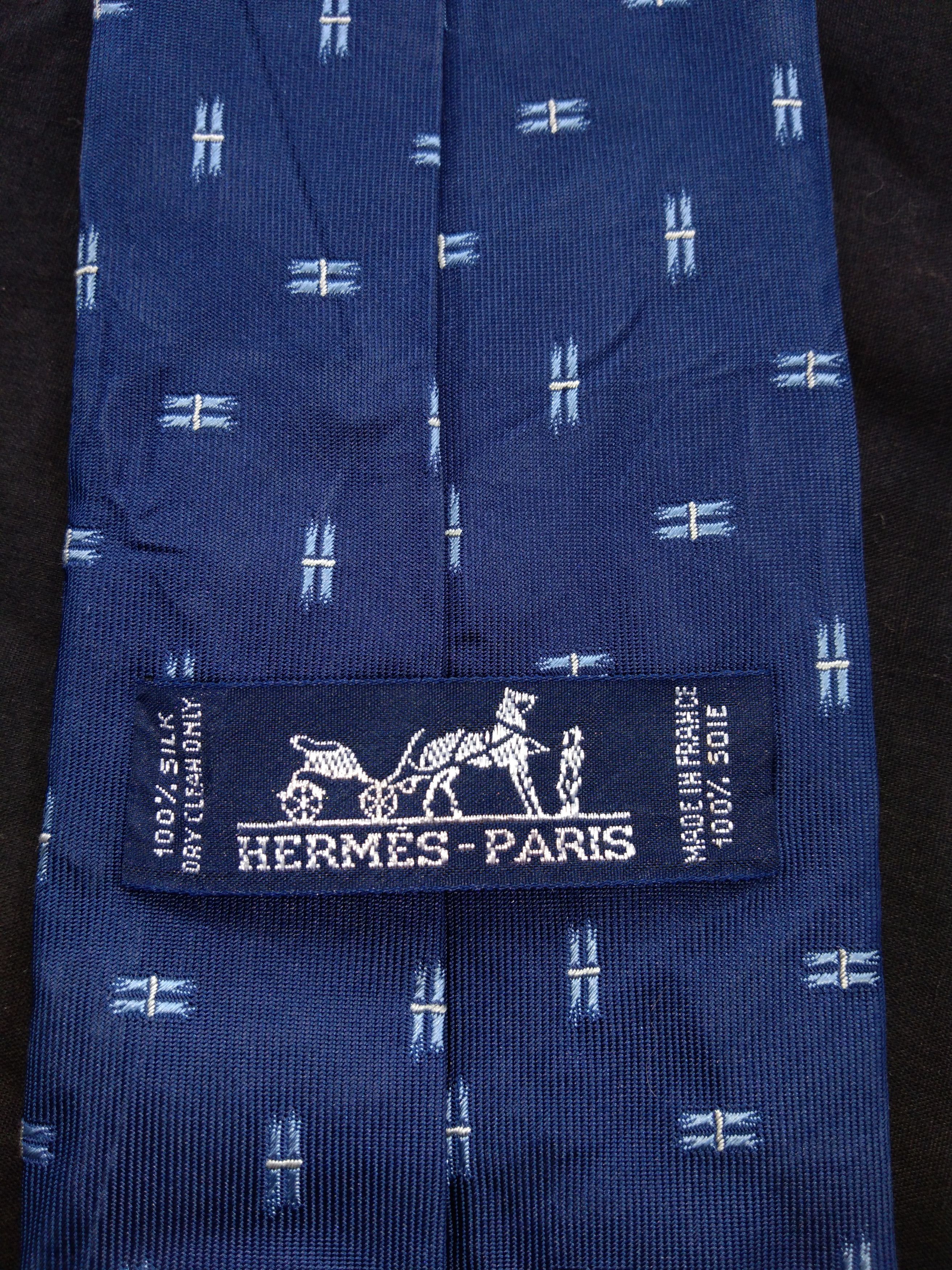 Hermes Hermes Silk Ties Size ONE SIZE - 3 Thumbnail