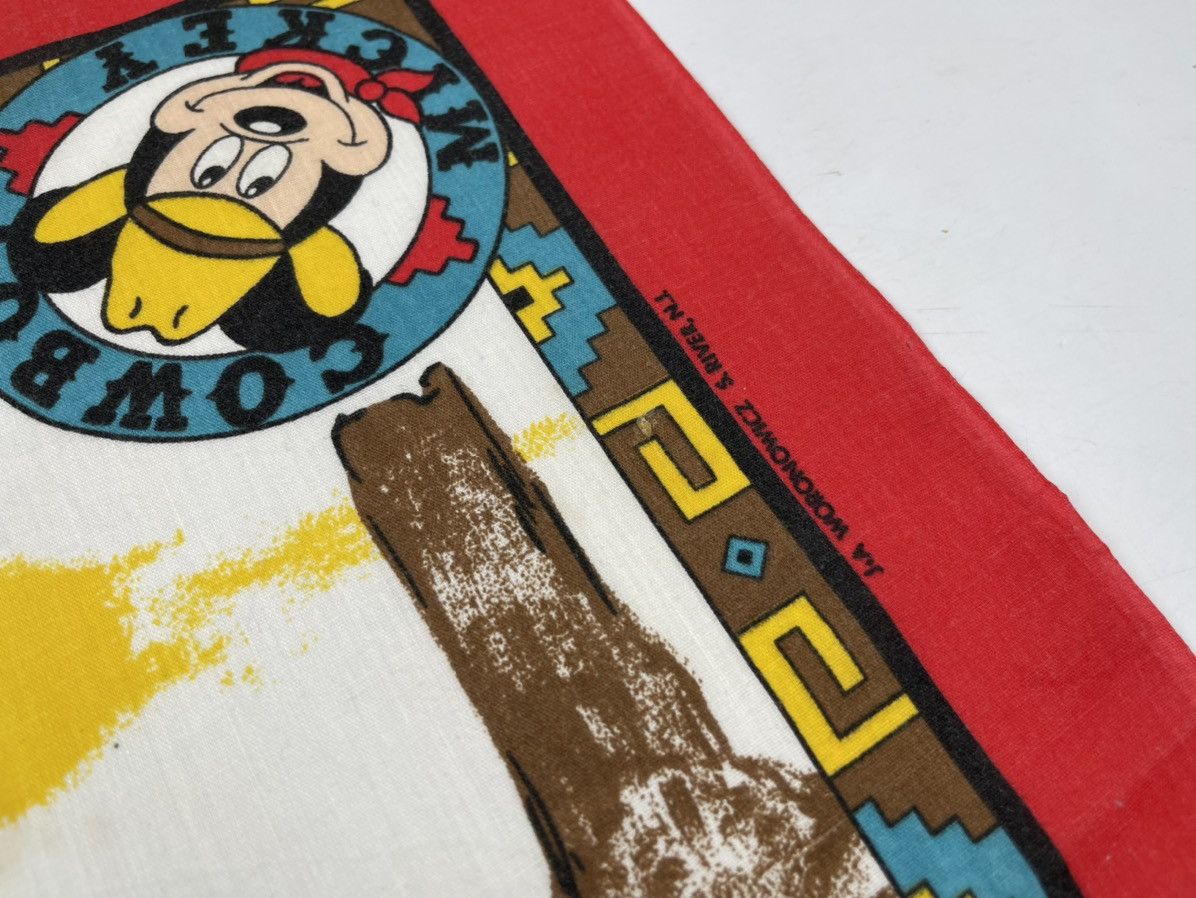 Mickey Mouse × Vintage vintage mickey mouse bandana handkerchief scarf HC0220 Size ONE SIZE - 5 Thumbnail