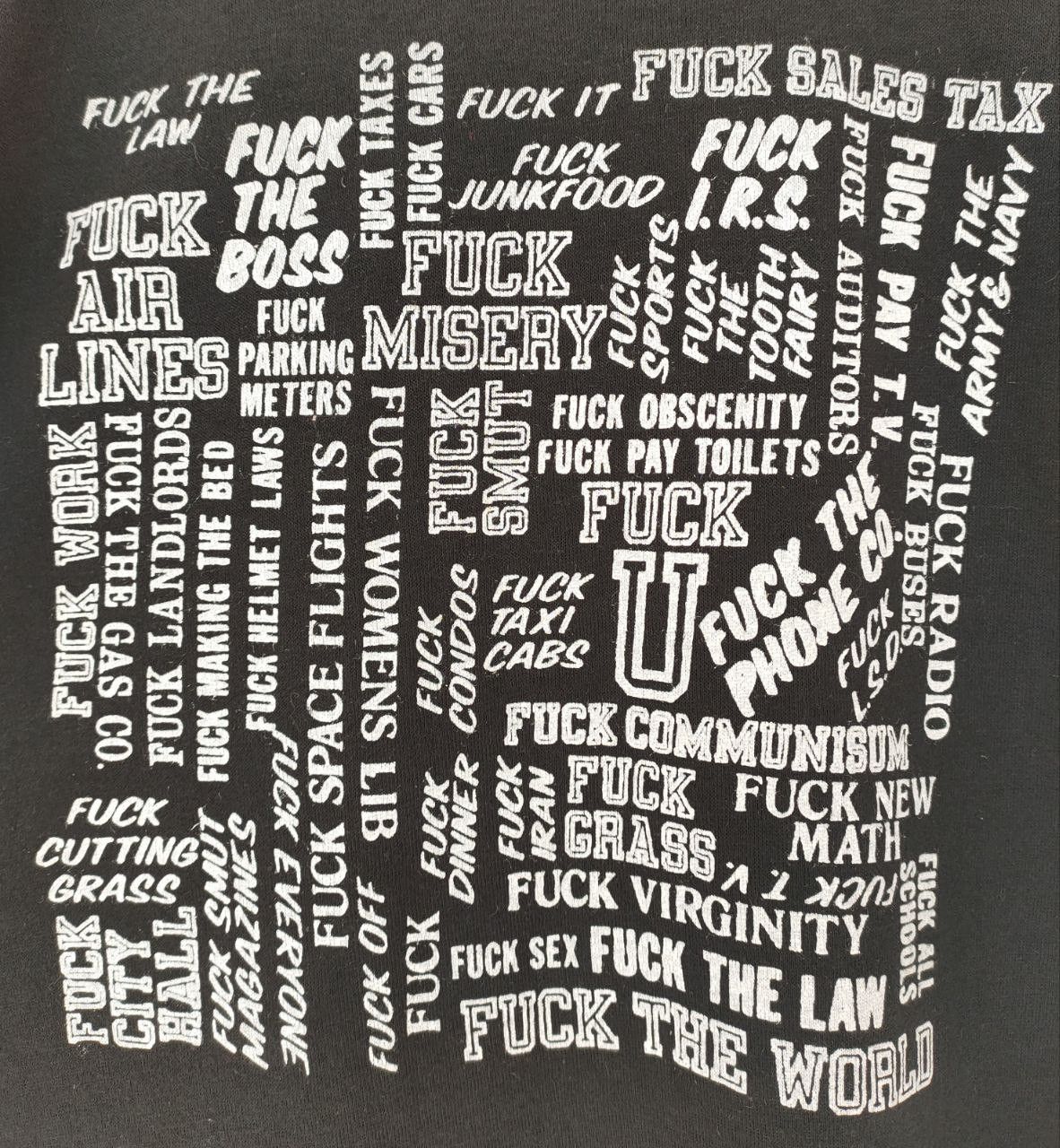 Vintage 90S Vintage Fuck Humor T Size US M / EU 48-50 / 2 - 2 Thumbnail