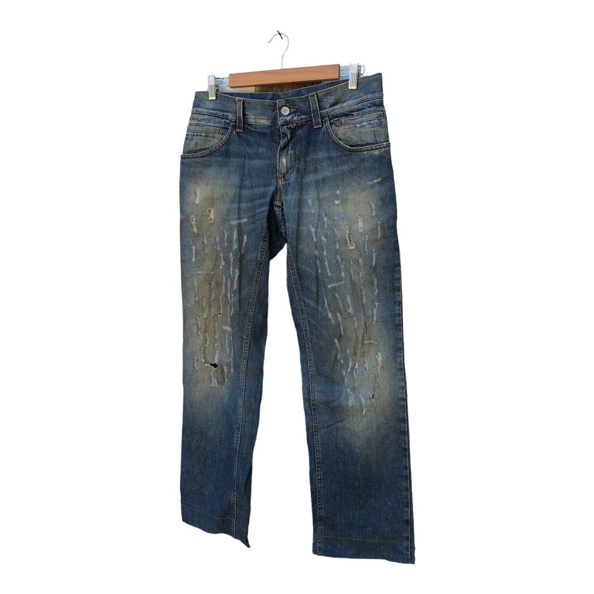 Dolce & Gabbana Dolce & Gabbana Distress Denim Jeans Size US 33 - 1 Thumbnail