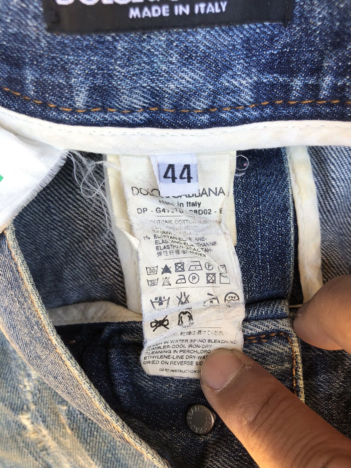 Dolce & Gabbana Dolce & Gabbana Distress Denim Jeans Size US 33 - 9 Thumbnail