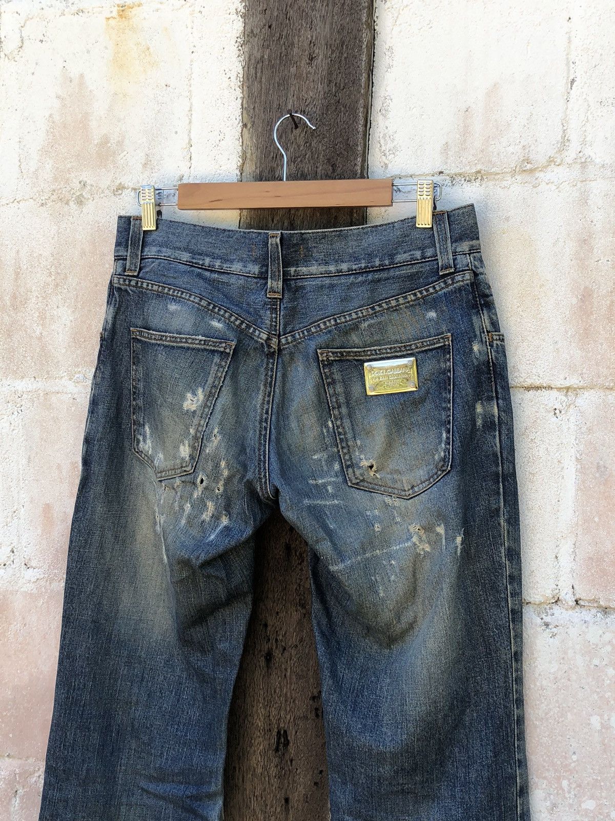 Dolce & Gabbana Dolce & Gabbana Distress Denim Jeans Size US 33 - 7 Thumbnail