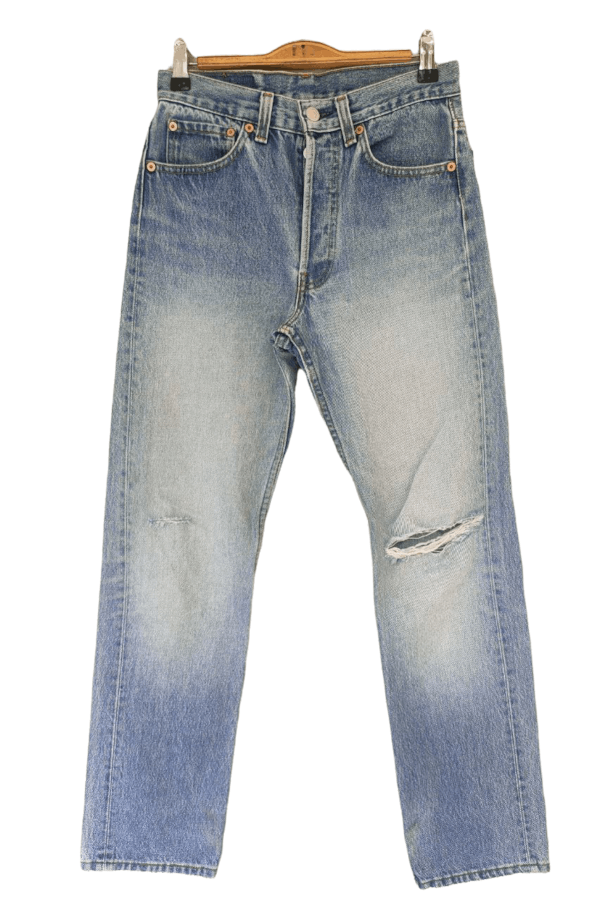 Levi's 80s Vintage Levi's 501XX Distressed Denim Size US 27 - 1 Thumbnail