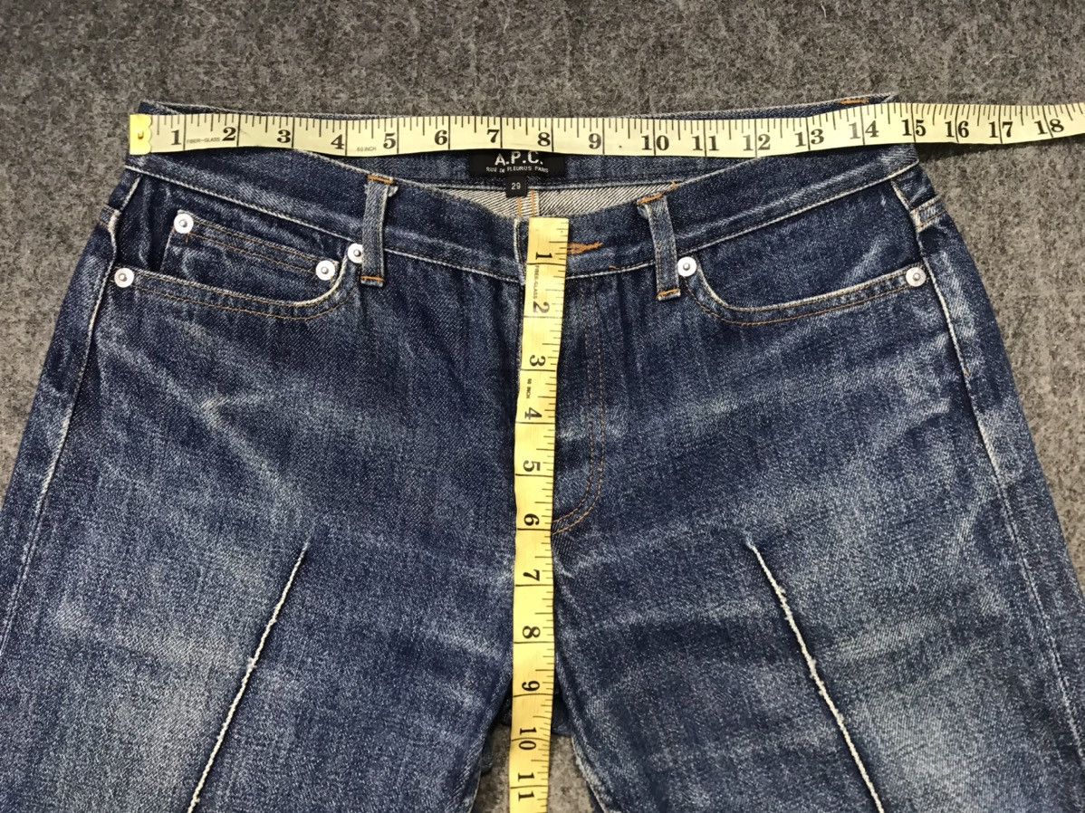 A.P.C. APC Rue De Fleurs Paris Denim Pants Fits Size 30 Size 29" - 10 Thumbnail
