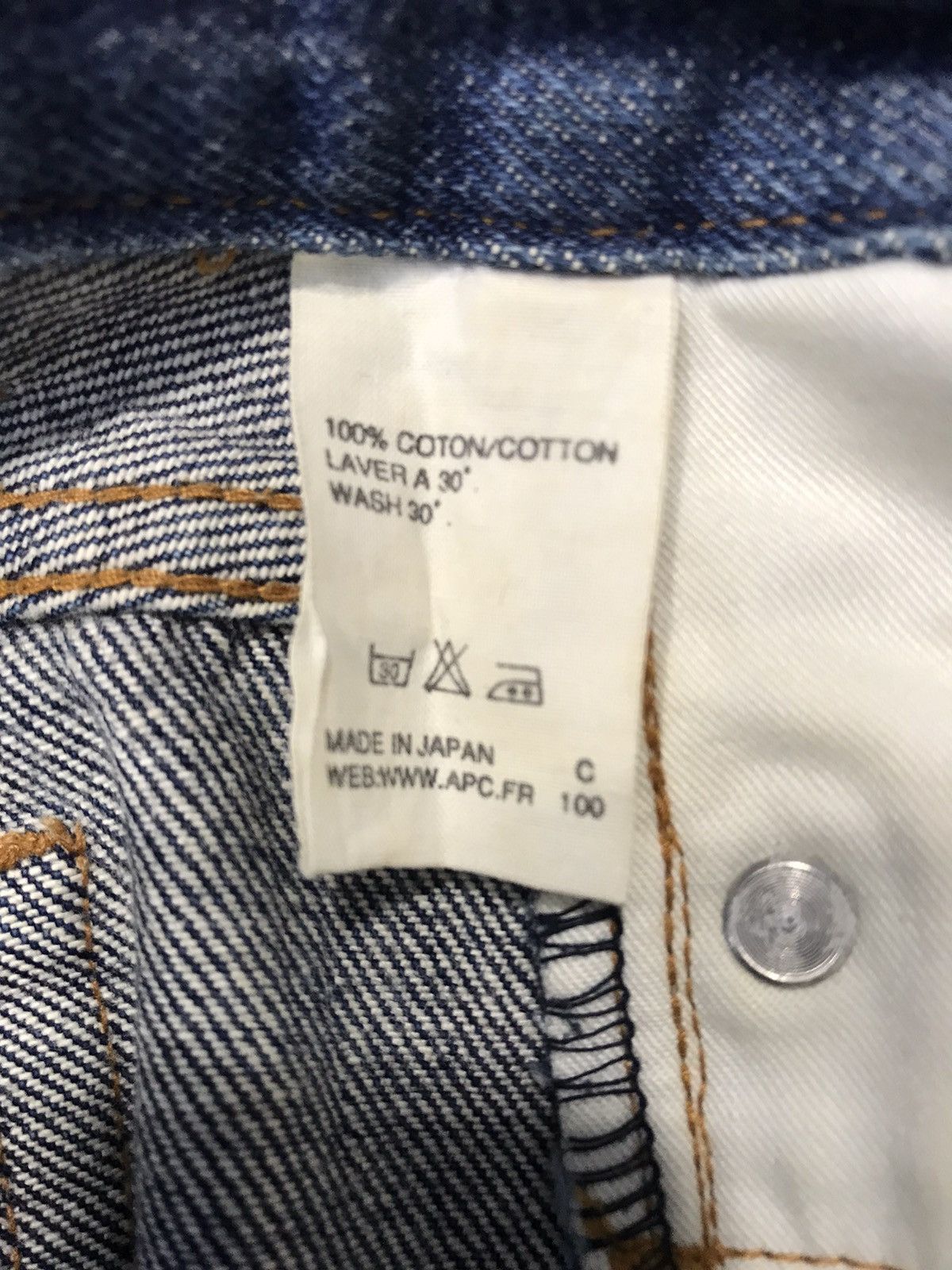 A.P.C. APC Rue De Fleurs Paris Denim Pants Fits Size 30 Size 29" - 8 Thumbnail