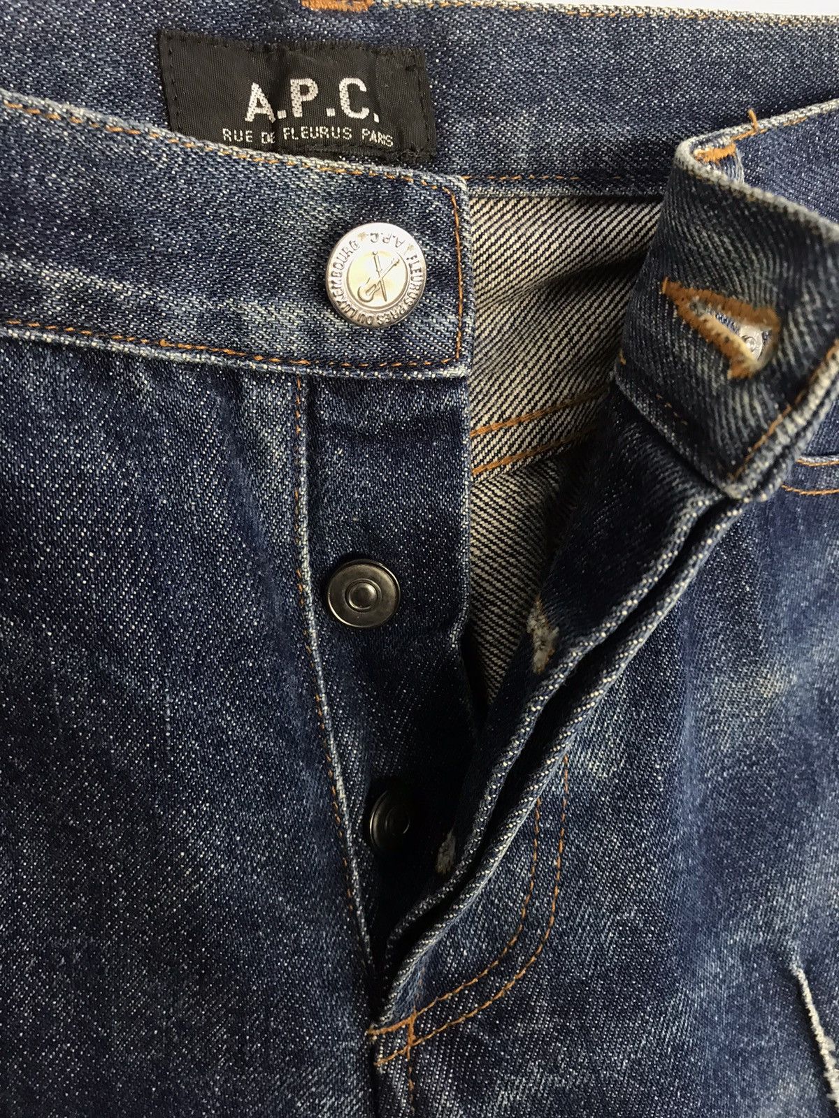 A.P.C. APC Rue De Fleurs Paris Denim Pants Fits Size 30 Size 29" - 5 Thumbnail