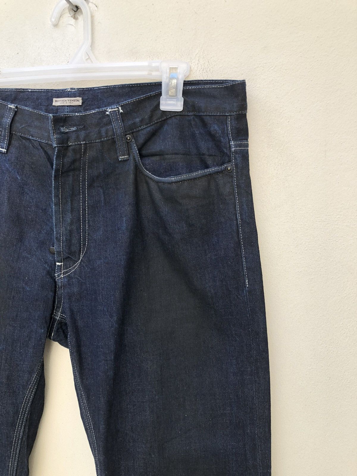 Bottega Veneta The Iconic Bottega Veneta Made in Italy Waxed Denim Jeans Size US 36 / EU 52 - 13 Thumbnail