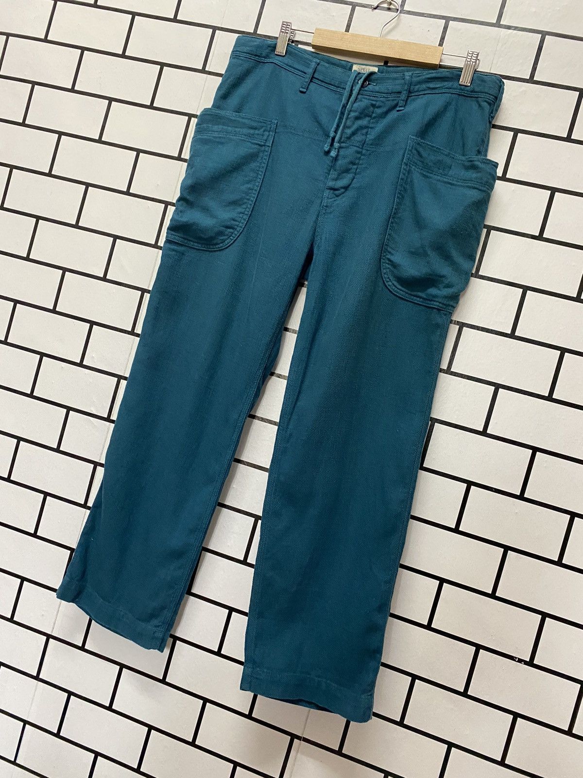 Japanese Brand × Spellbound Spellbound Japan Made Cargo Buckle Belt Baggy Easy Pants Size US 32 / EU 48 - 3 Thumbnail