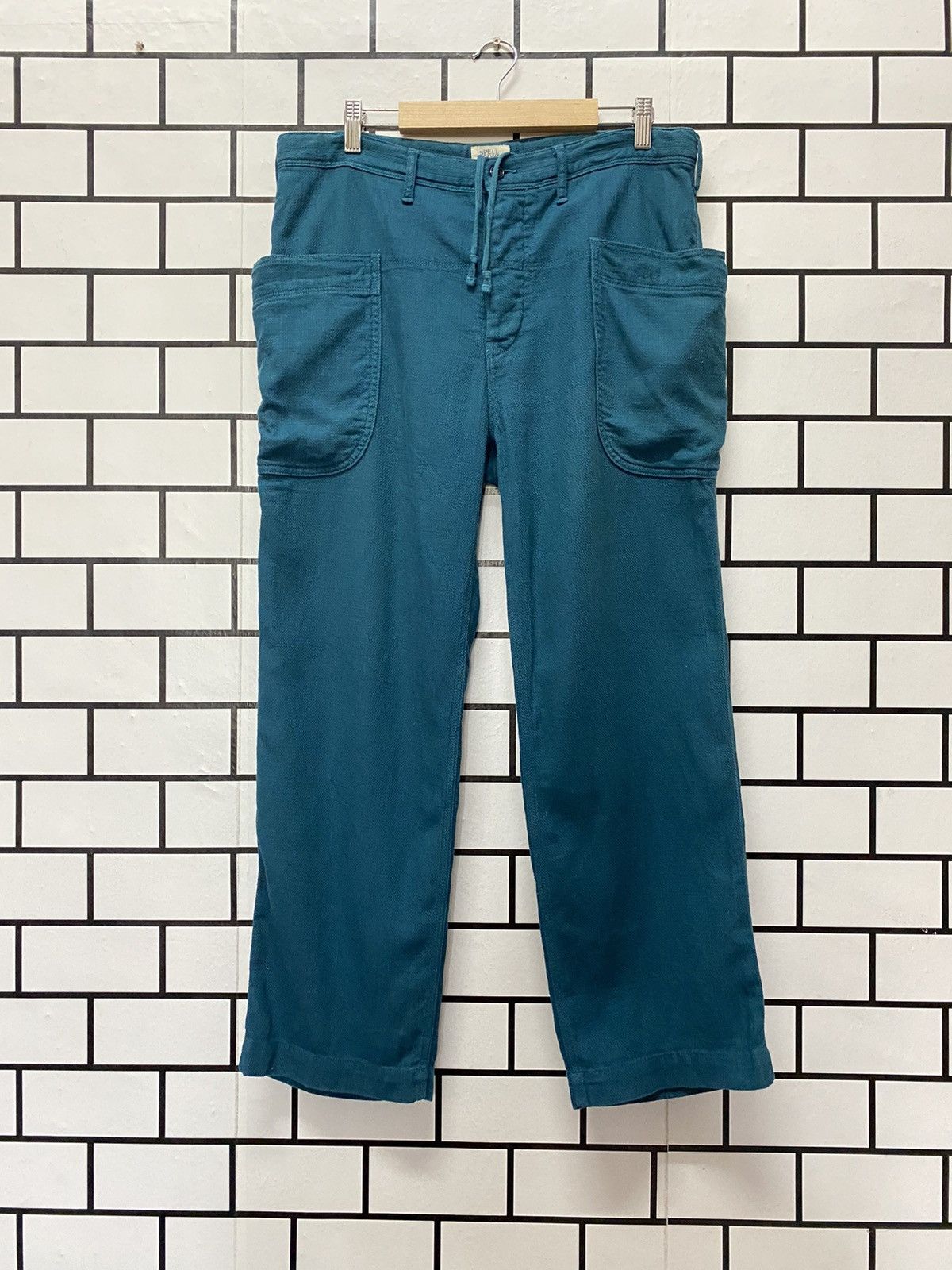 Japanese Brand × Spellbound Spellbound Japan Made Cargo Buckle Belt Baggy Easy Pants Size US 32 / EU 48 - 1 Thumbnail