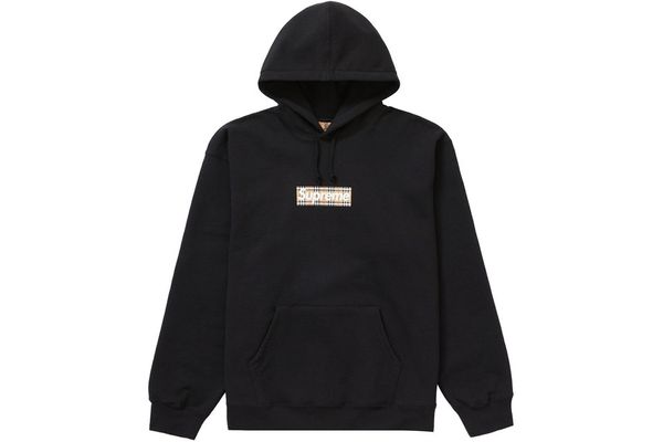 Supreme Supreme Burberry Box Logo Hoodie | Grailed