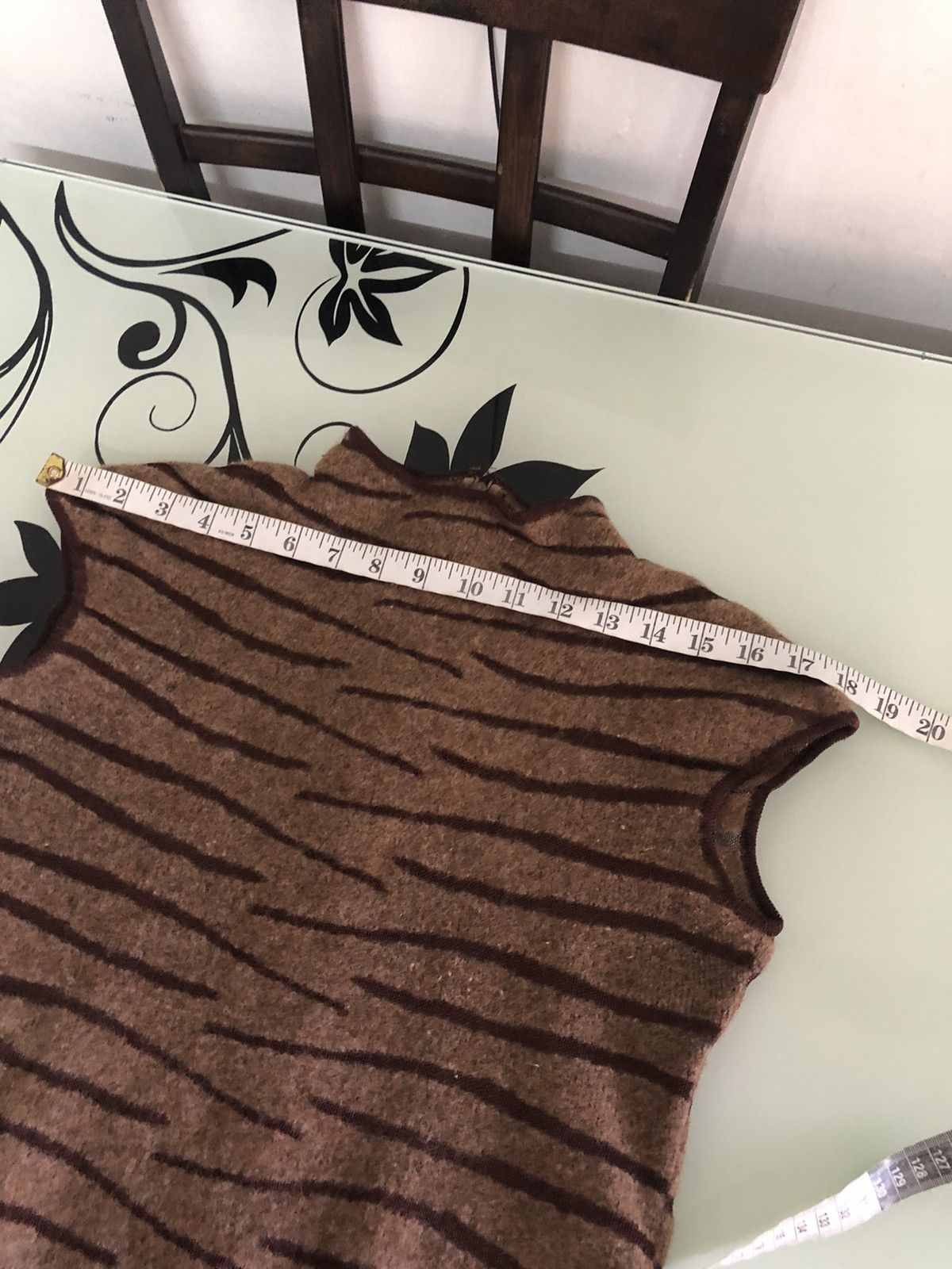 Vintage Vintage Yves Saint Laurent Tiger Stripe Crop Top Size M / US 6-8 / IT 42-44 - 23 Thumbnail