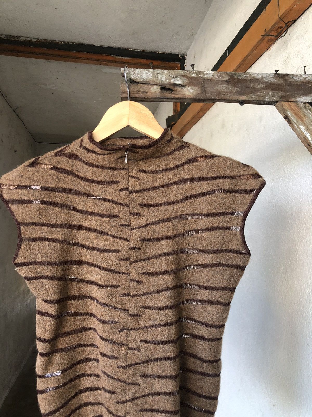 Vintage Vintage Yves Saint Laurent Tiger Stripe Crop Top Size M / US 6-8 / IT 42-44 - 7 Thumbnail