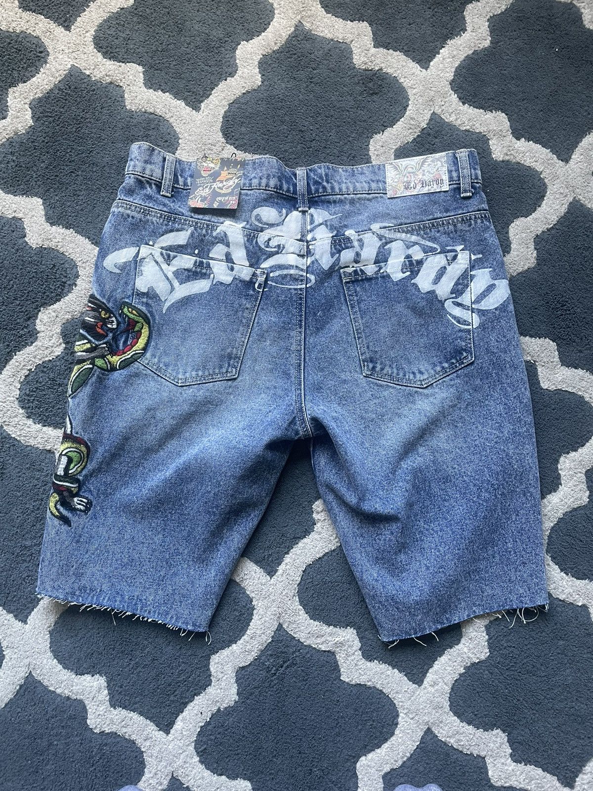 Ed Hardy jorts vintage japanese denim
