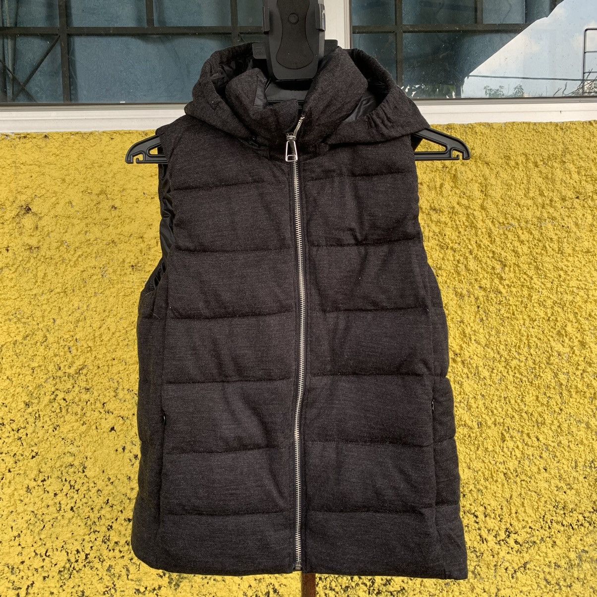 image of Gap Black Hoodie Vest, Men's (Size XS)
