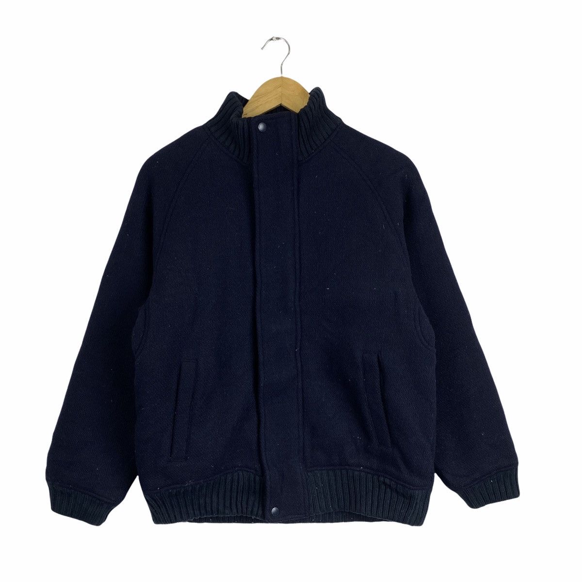 Japanese Brand × United Arrows Vintage UNITED ARROWS Japanese Brand Wool Bomber Jacket Size US S / EU 44-46 / 1 - 1 Thumbnail