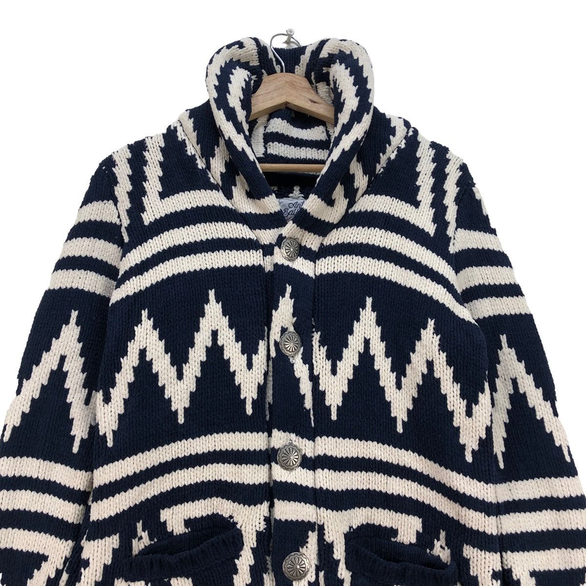 Aran Isles Knitwear Awesome Vintage Japanese Brand Native Knit Jacket Size US M / EU 48-50 / 2 - 3 Thumbnail