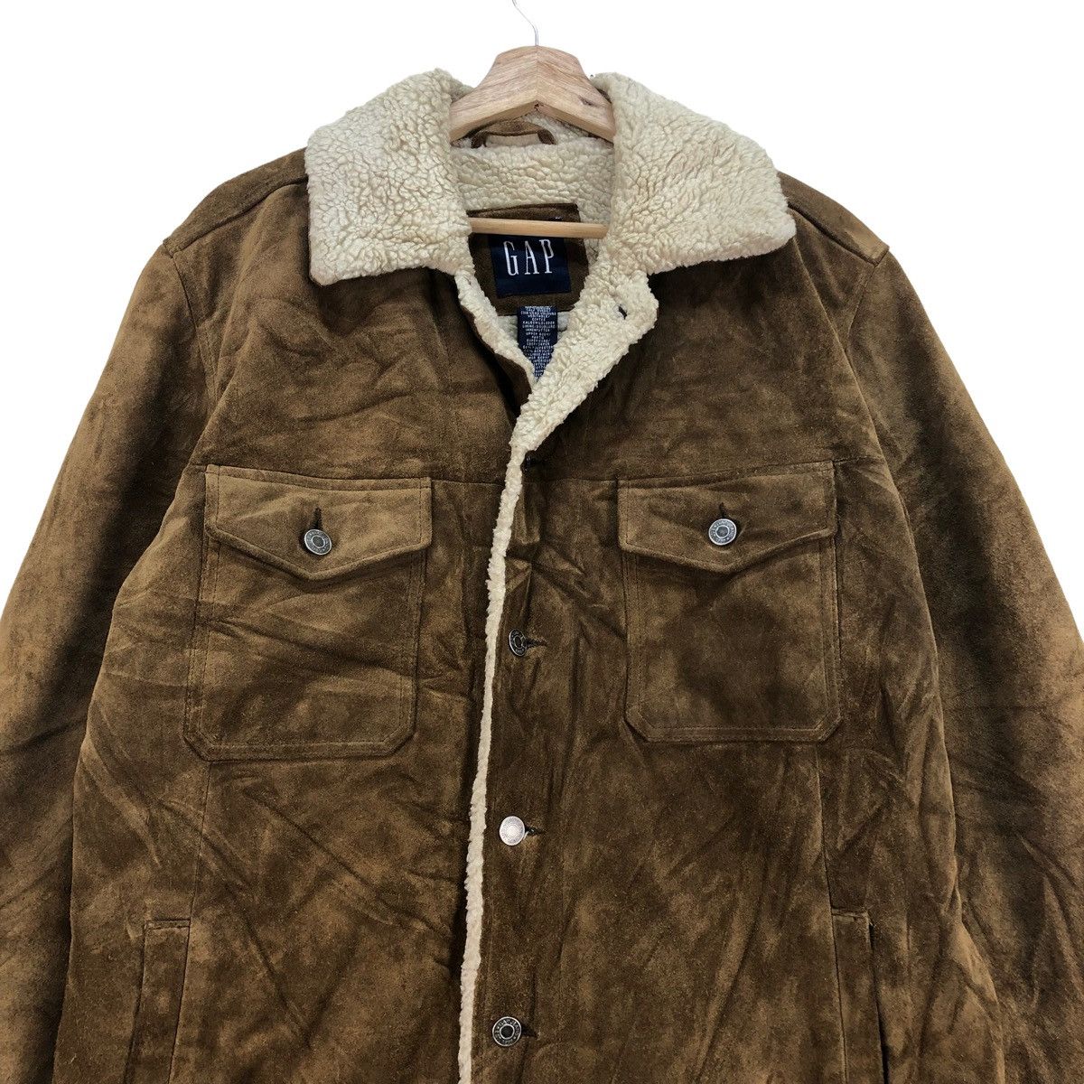 Genuine Leather Gap Suede Leather Sherpa Jacket Size US M / EU 48-50 / 2 - 4 Thumbnail