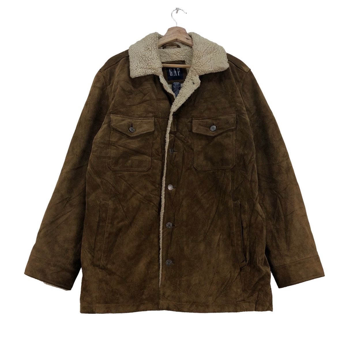Genuine Leather Gap Suede Leather Sherpa Jacket Size US M / EU 48-50 / 2 - 2 Thumbnail