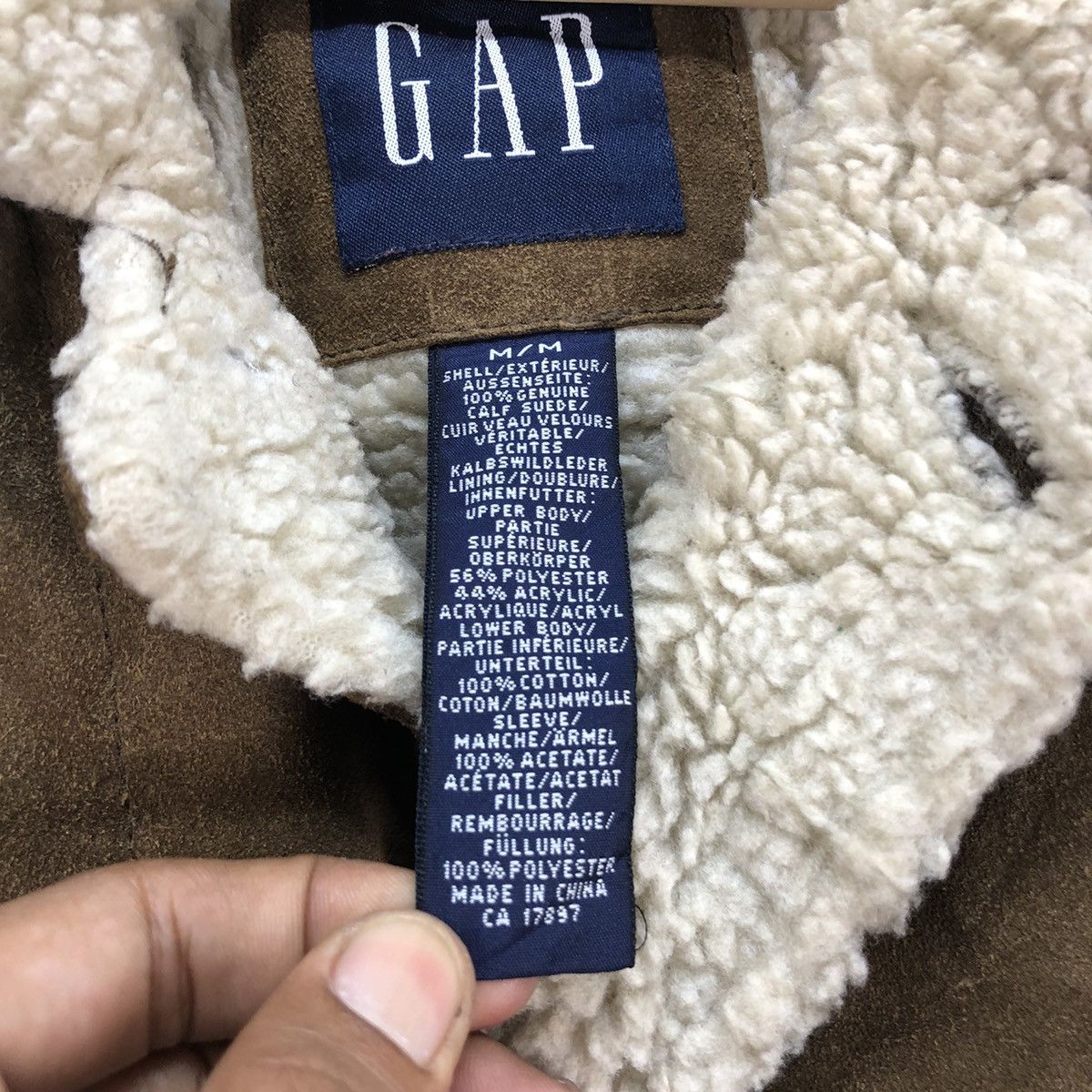 Genuine Leather Gap Suede Leather Sherpa Jacket Size US M / EU 48-50 / 2 - 9 Thumbnail