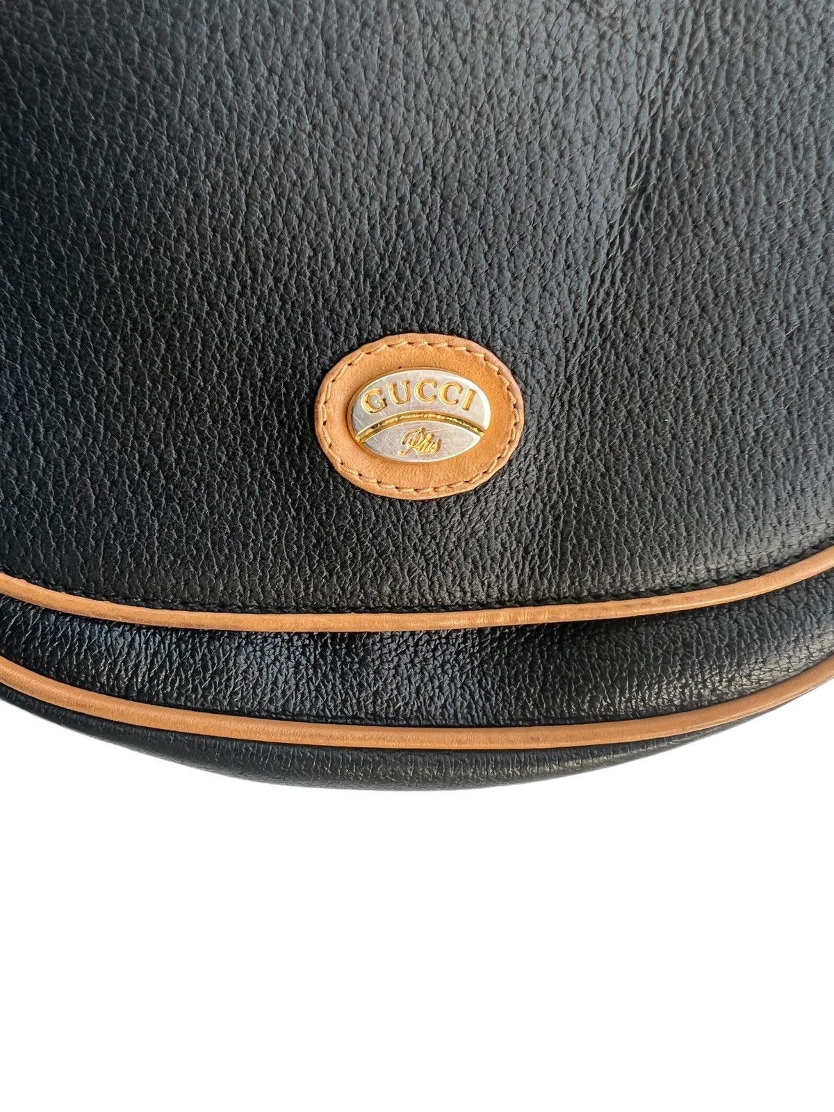 Gucci GRAIL🔥Auth. 80s Gucci Plus ™️ Logo Leather Crossbody Bag Size ONE SIZE - 1 Thumbnail