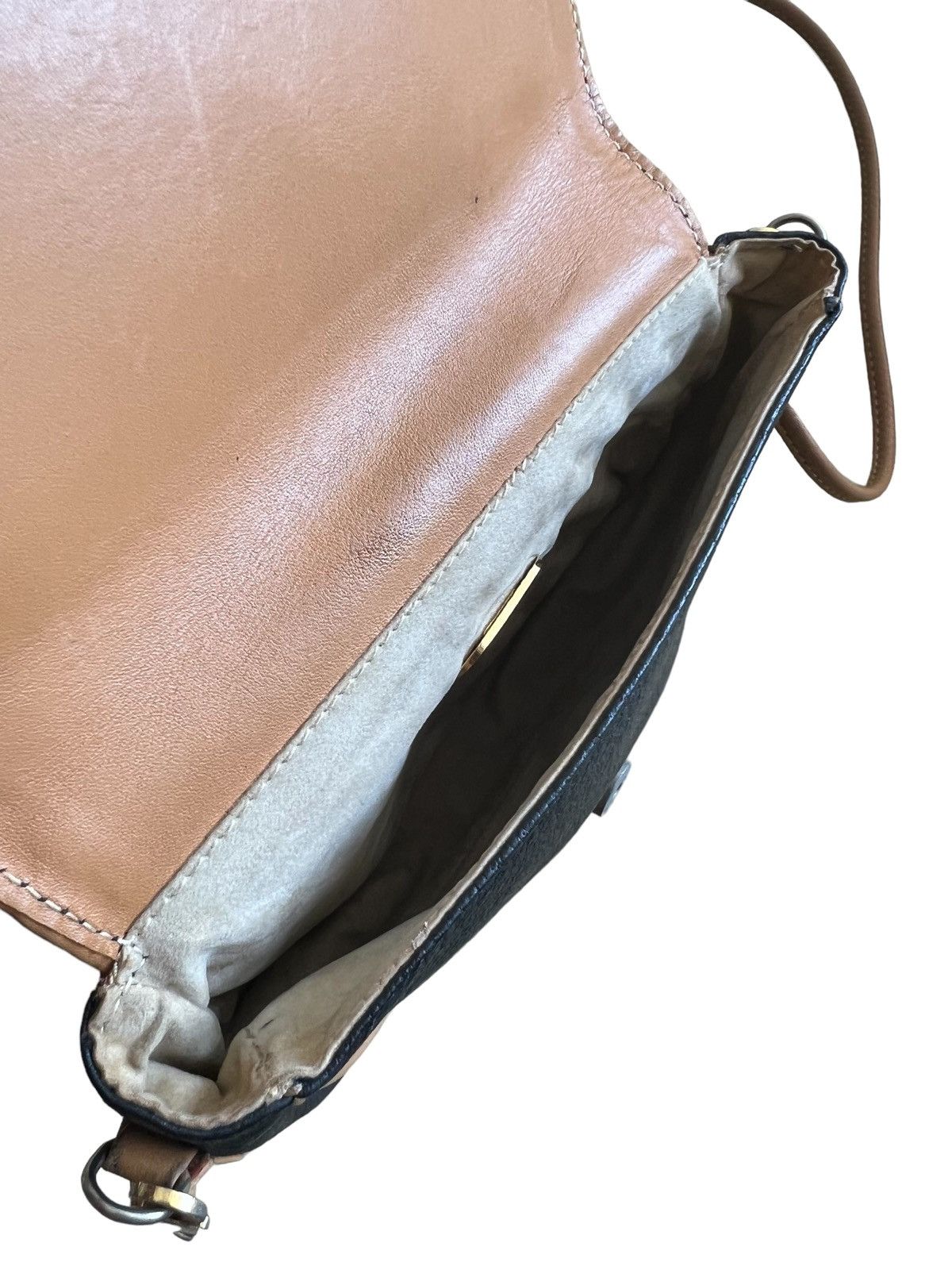 Gucci GRAIL🔥Auth. 80s Gucci Plus ™️ Logo Leather Crossbody Bag Size ONE SIZE - 9 Thumbnail