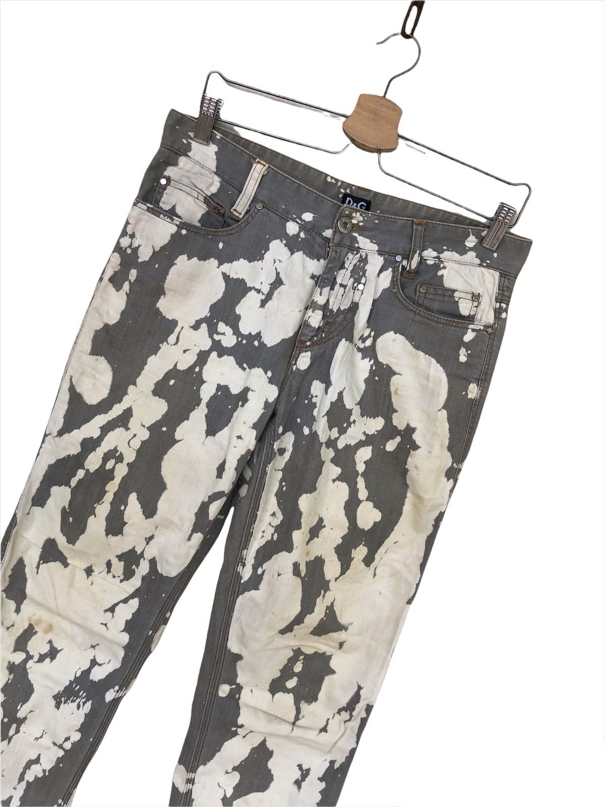 Art Comes First GRAIL🔥D&G 🇮🇹 Coral Bleach Skinny Stretch Distressed Denim Size US 30 / EU 46 - 6 Thumbnail