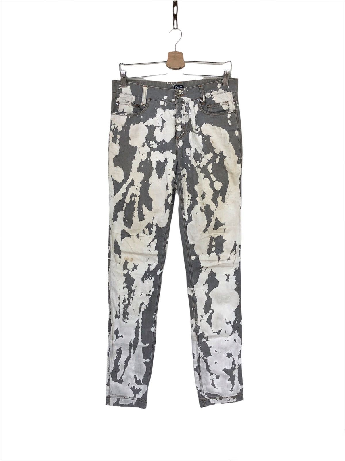 Art Comes First GRAIL🔥D&G 🇮🇹 Coral Bleach Skinny Stretch Distressed Denim Size US 30 / EU 46 - 5 Thumbnail