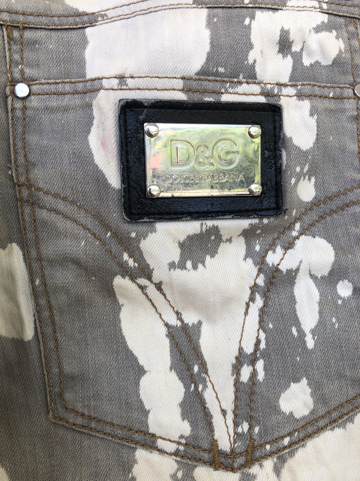 Art Comes First GRAIL🔥D&G 🇮🇹 Coral Bleach Skinny Stretch Distressed Denim Size US 30 / EU 46 - 8 Thumbnail