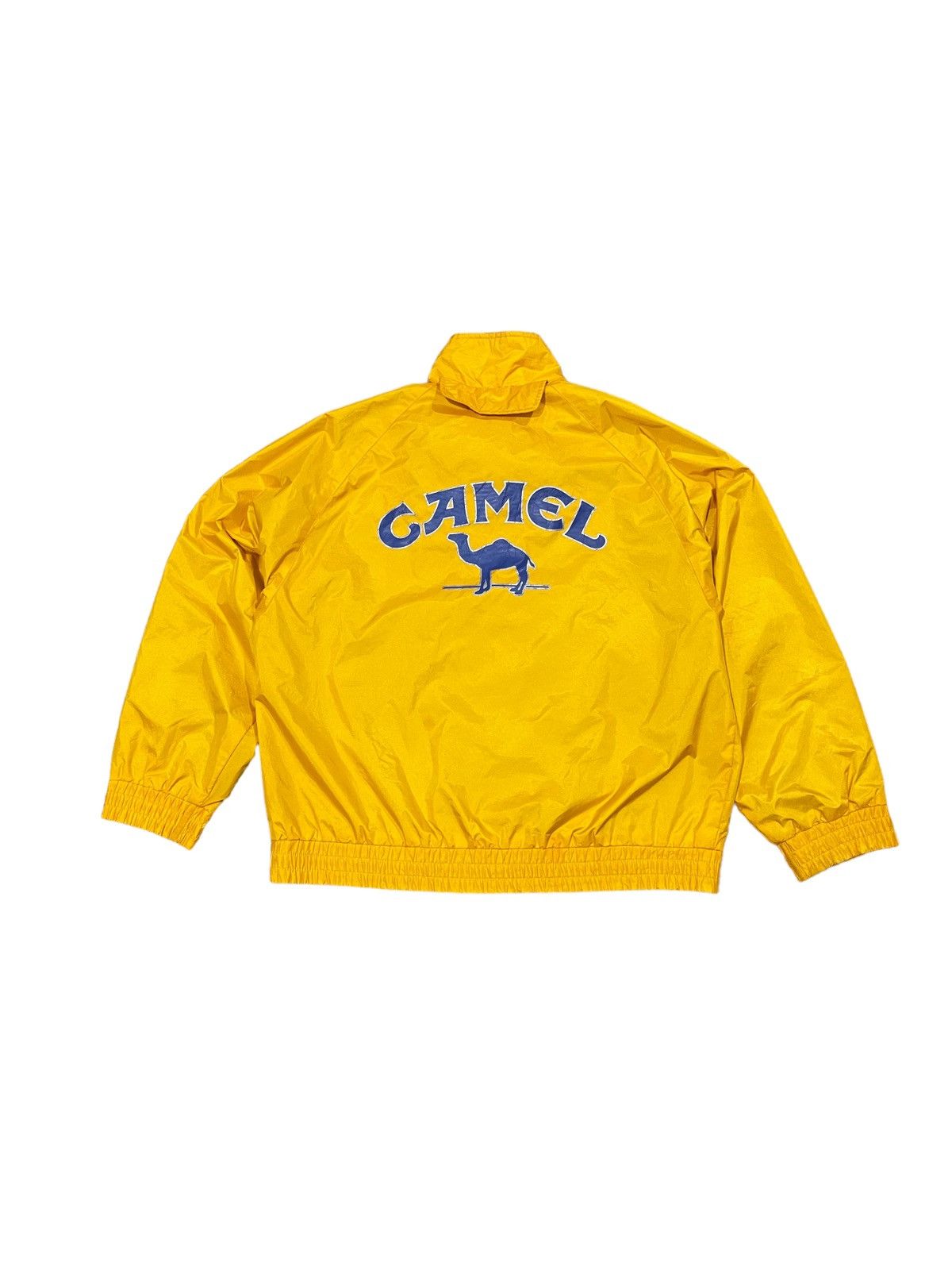 image of Vintage Camel Grand Prix Team Light Jacket in Yellow, Men's (Size Large)