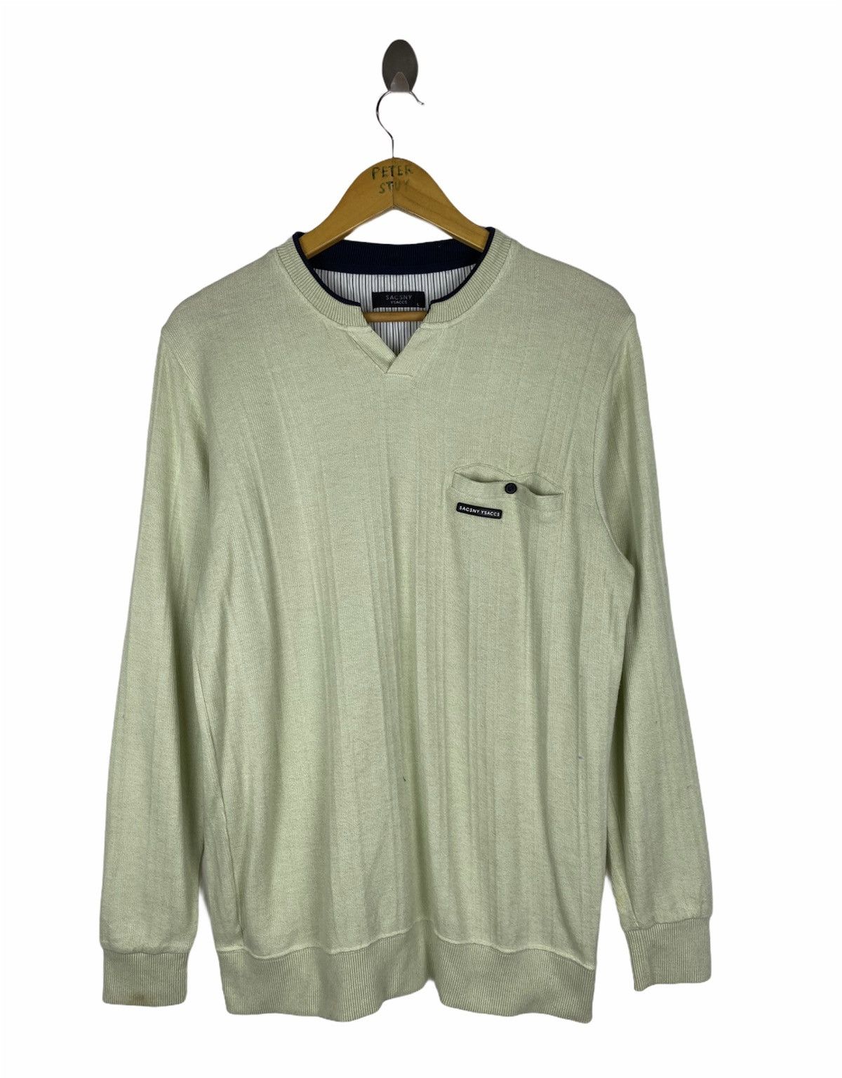 Designer × Japanese Brand × Yohji Yamamoto GK75-YOHJI YAMAMOTO SACSNY Y’SACCS SWEATER Size US L / EU 52-54 / 3 - 1 Thumbnail