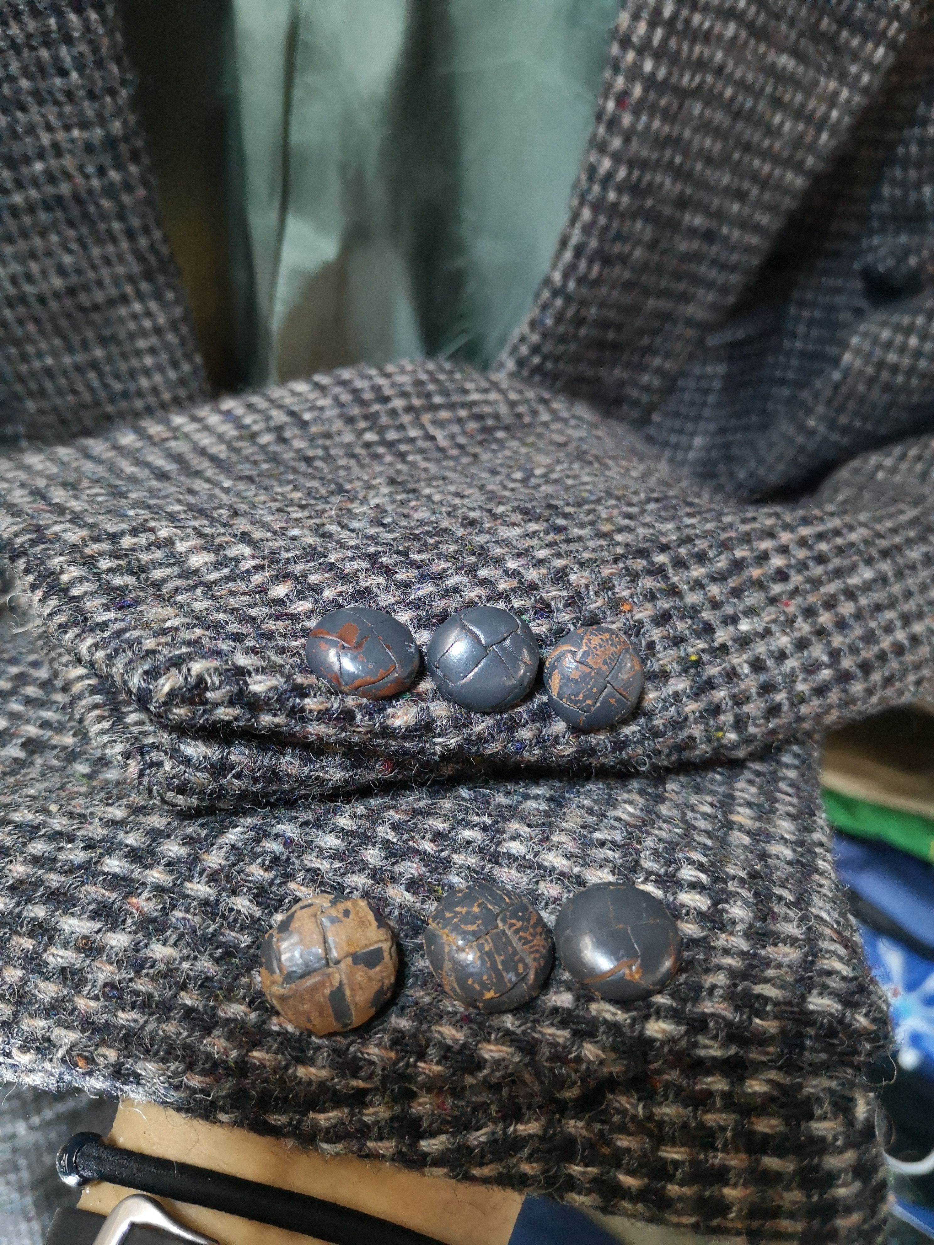 Harris Tweed SCOTTISH WOOL CUTTING SLIM BLAZER Size US M / EU 48-50 / 2 - 5 Thumbnail
