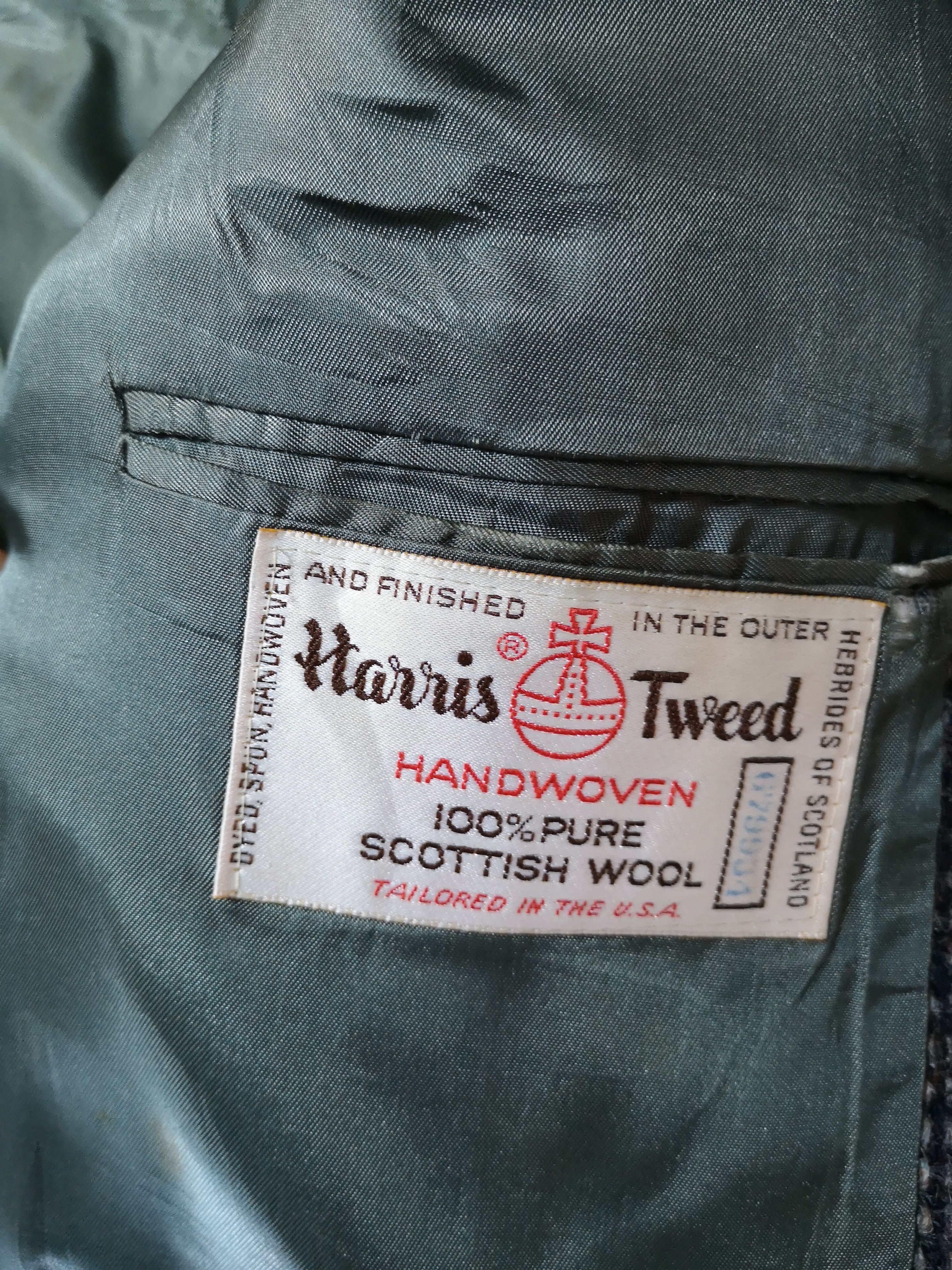 Harris Tweed SCOTTISH WOOL CUTTING SLIM BLAZER Size US M / EU 48-50 / 2 - 6 Thumbnail