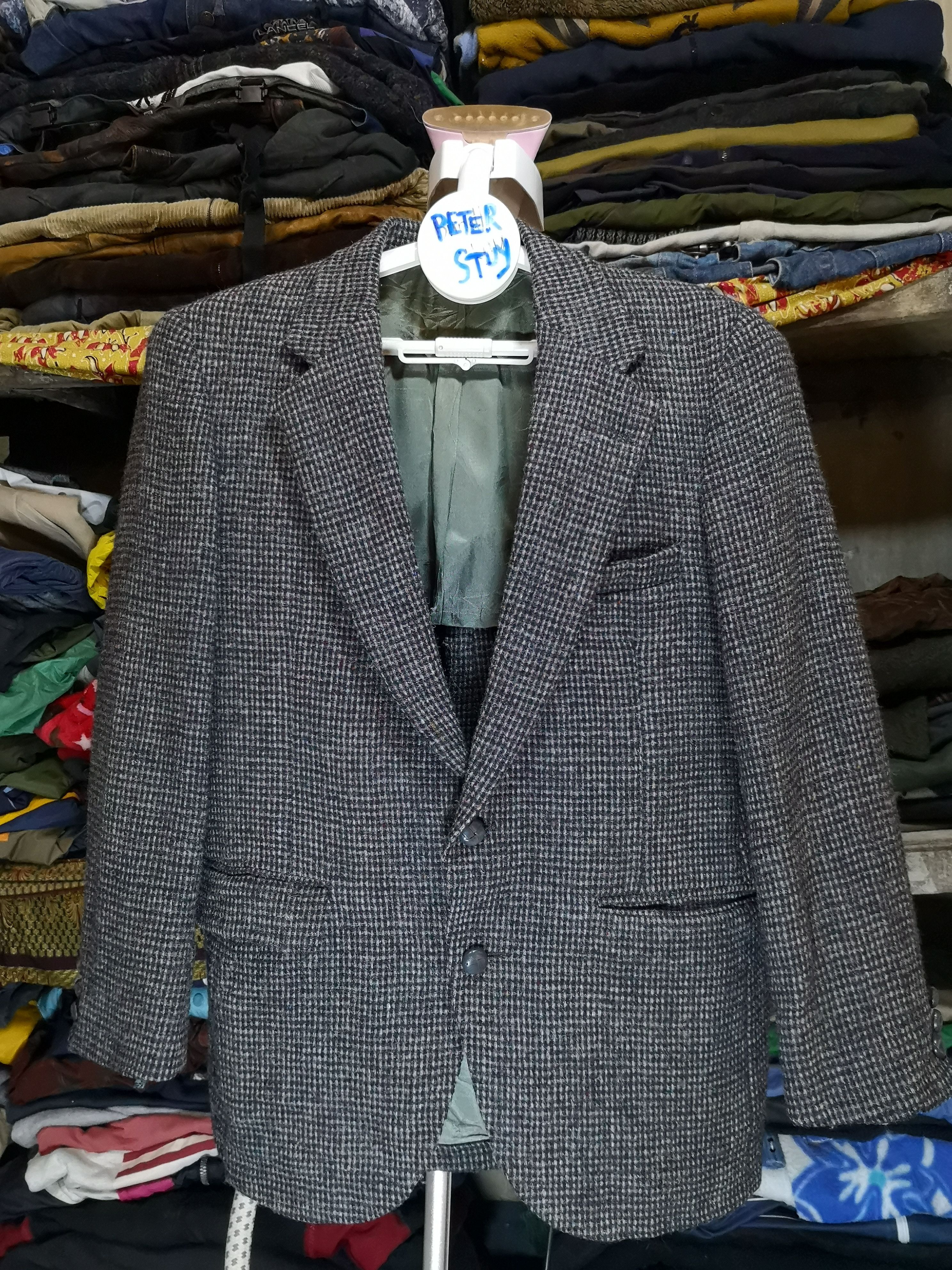 Harris Tweed SCOTTISH WOOL CUTTING SLIM BLAZER Size US M / EU 48-50 / 2 - 1 Thumbnail