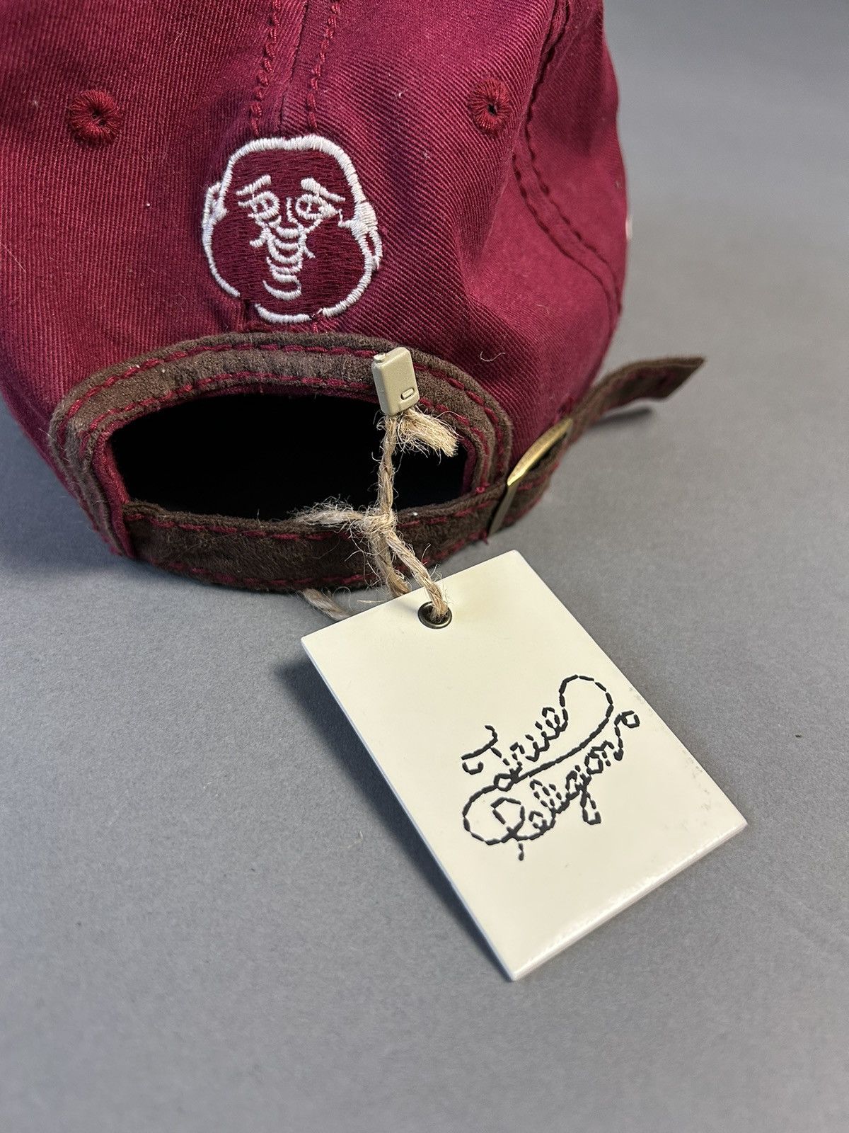 True Religion hat vintage red burgundy cap