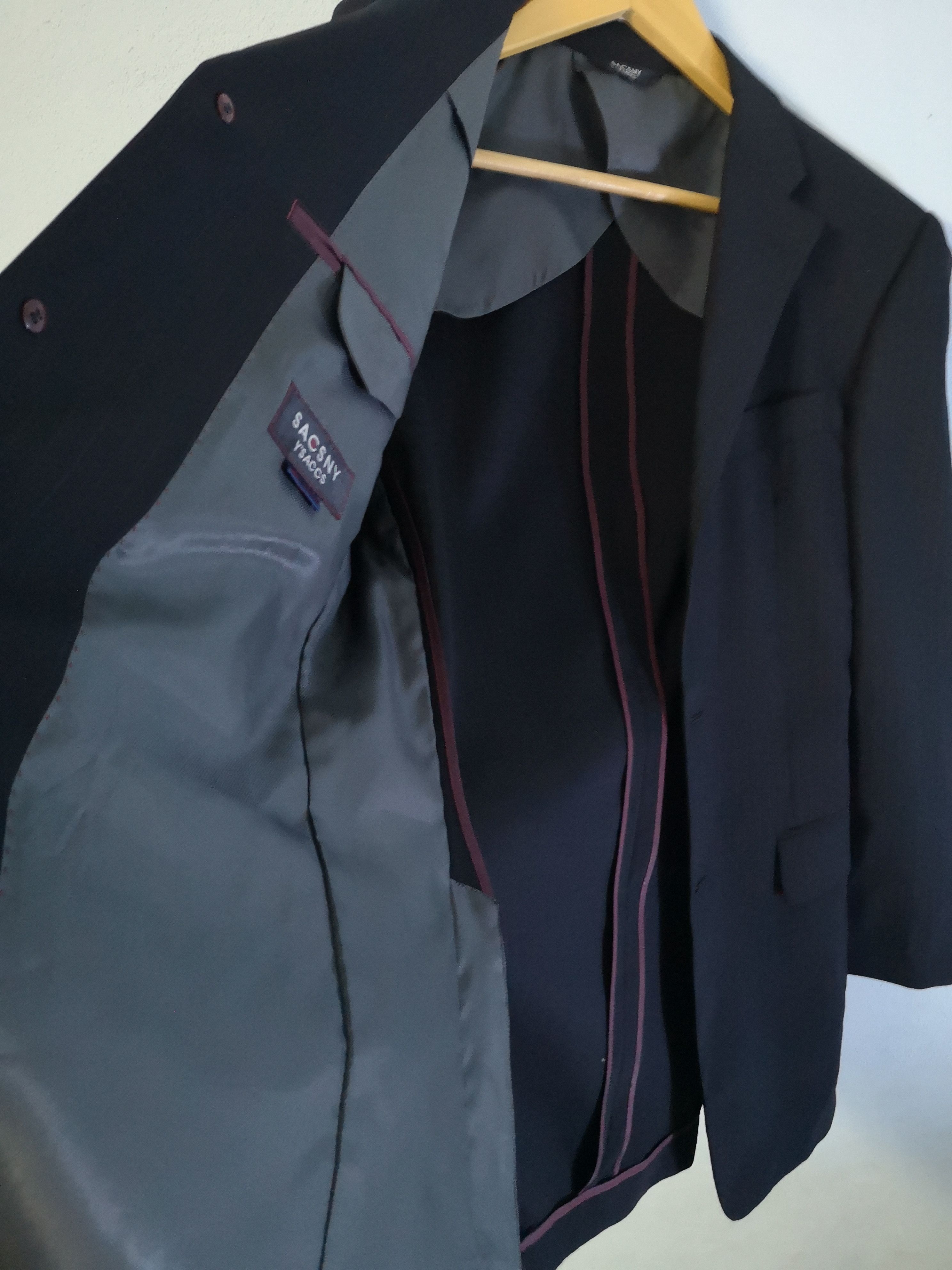 Designer × Yohji Yamamoto 🔥YOHJI YAMAMOTO SACCNY Y'SACC Black Blazer- GK00 Size 40R - 5 Thumbnail