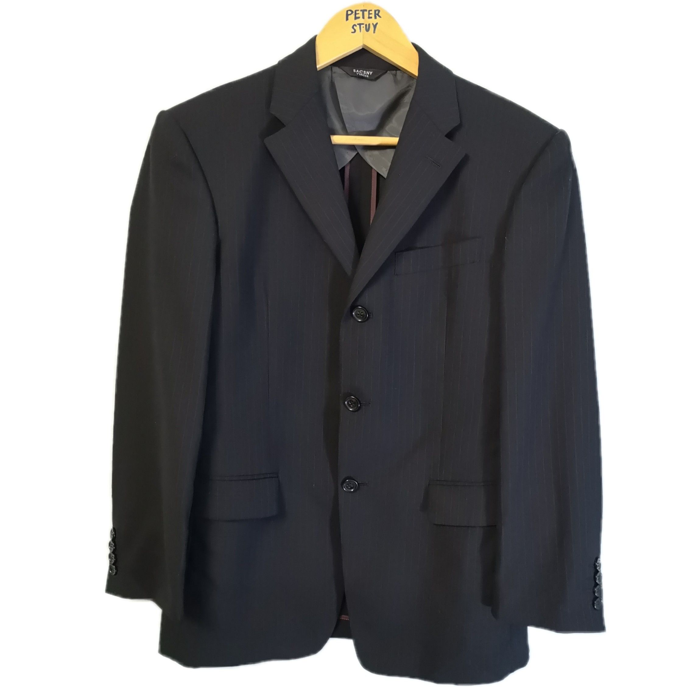 Designer × Yohji Yamamoto 🔥YOHJI YAMAMOTO SACCNY Y'SACC Black Blazer- GK00 Size 40R - 1 Thumbnail
