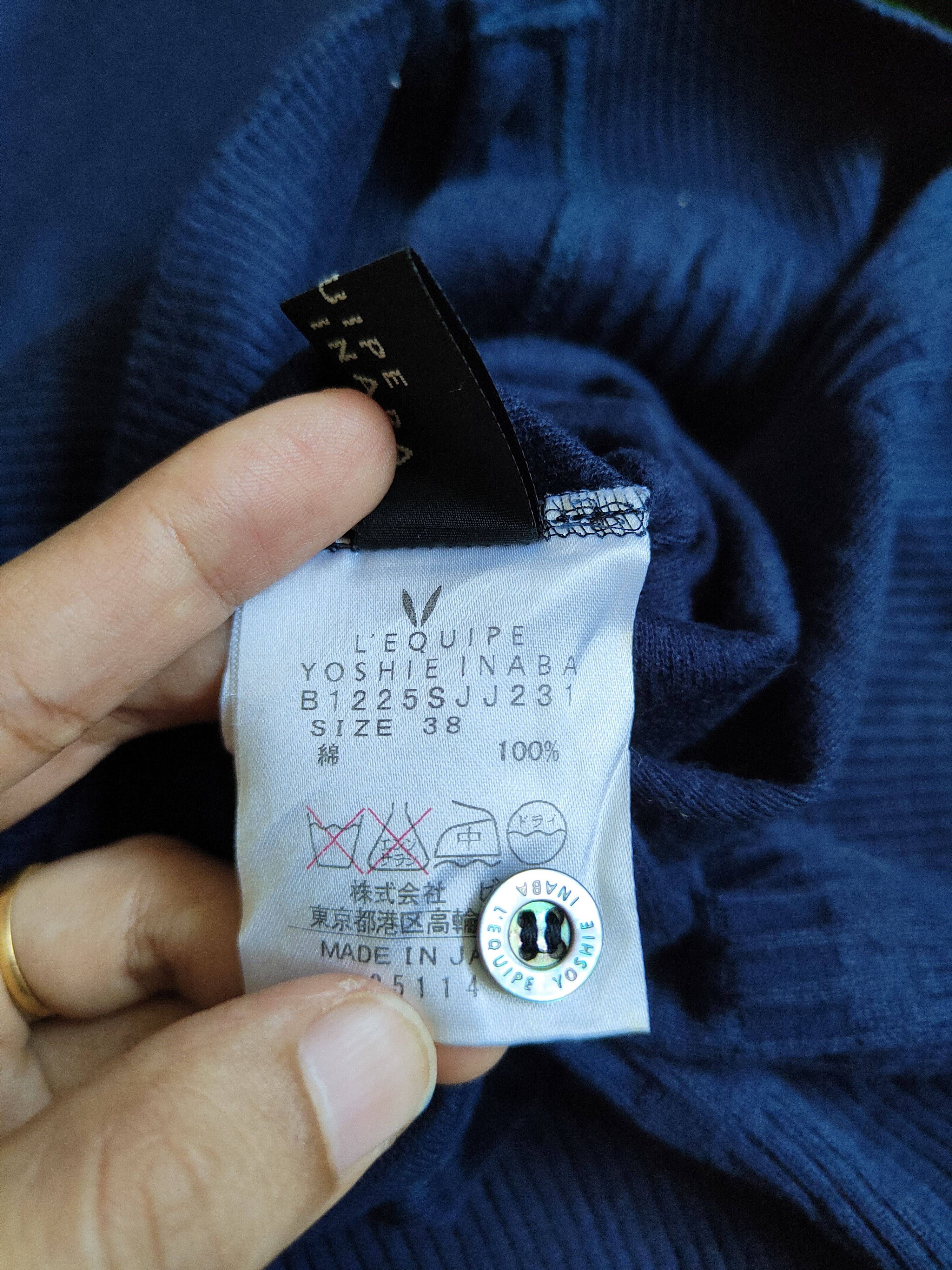 Japanese Brand × yoshie inaba L'Equipe Yoshie Inaba Navy Blue Long Cardigan #S912 Size M / US 6-8 / IT 42-44 - 10 Thumbnail
