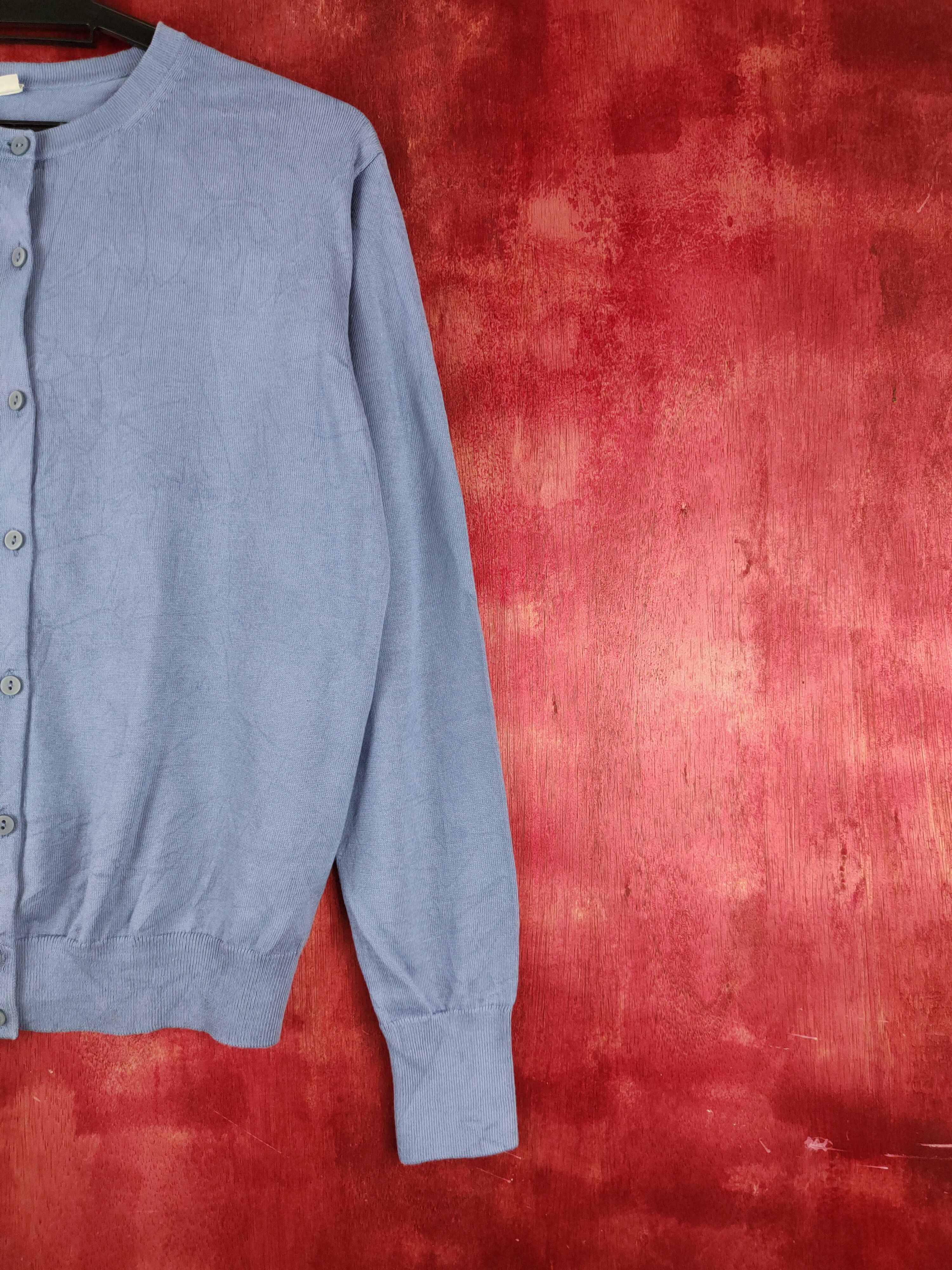 Japanese Brand Uniqlo Blue knitwear japan vintage Cardigan #S914 Size M / US 6-8 / IT 42-44 - 5 Thumbnail