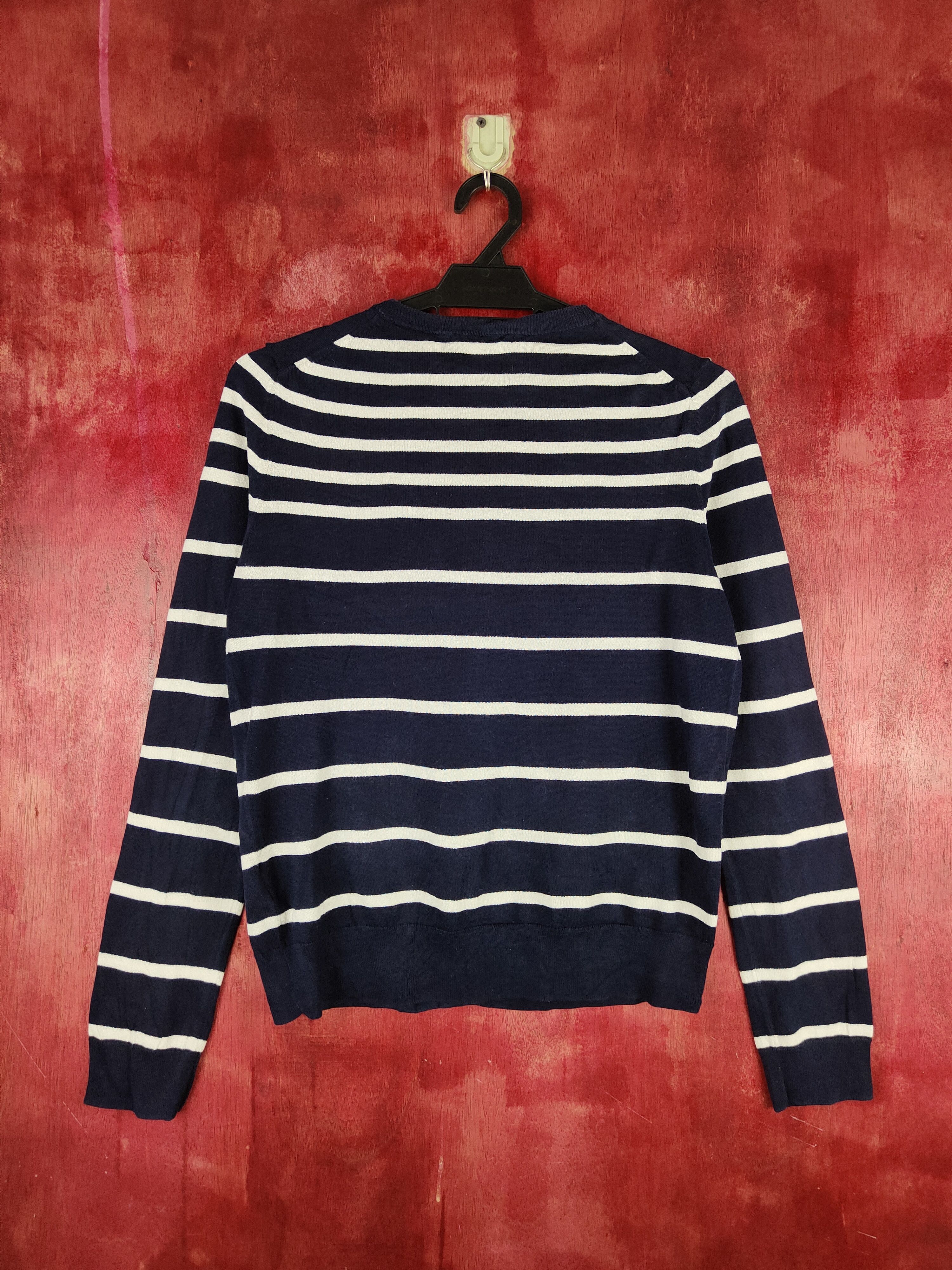 Japanese Brand × Uniqlo Uniqlo Navy Blue/White Stripe Cardigan #S888 Size M / US 6-8 / IT 42-44 - 7 Thumbnail