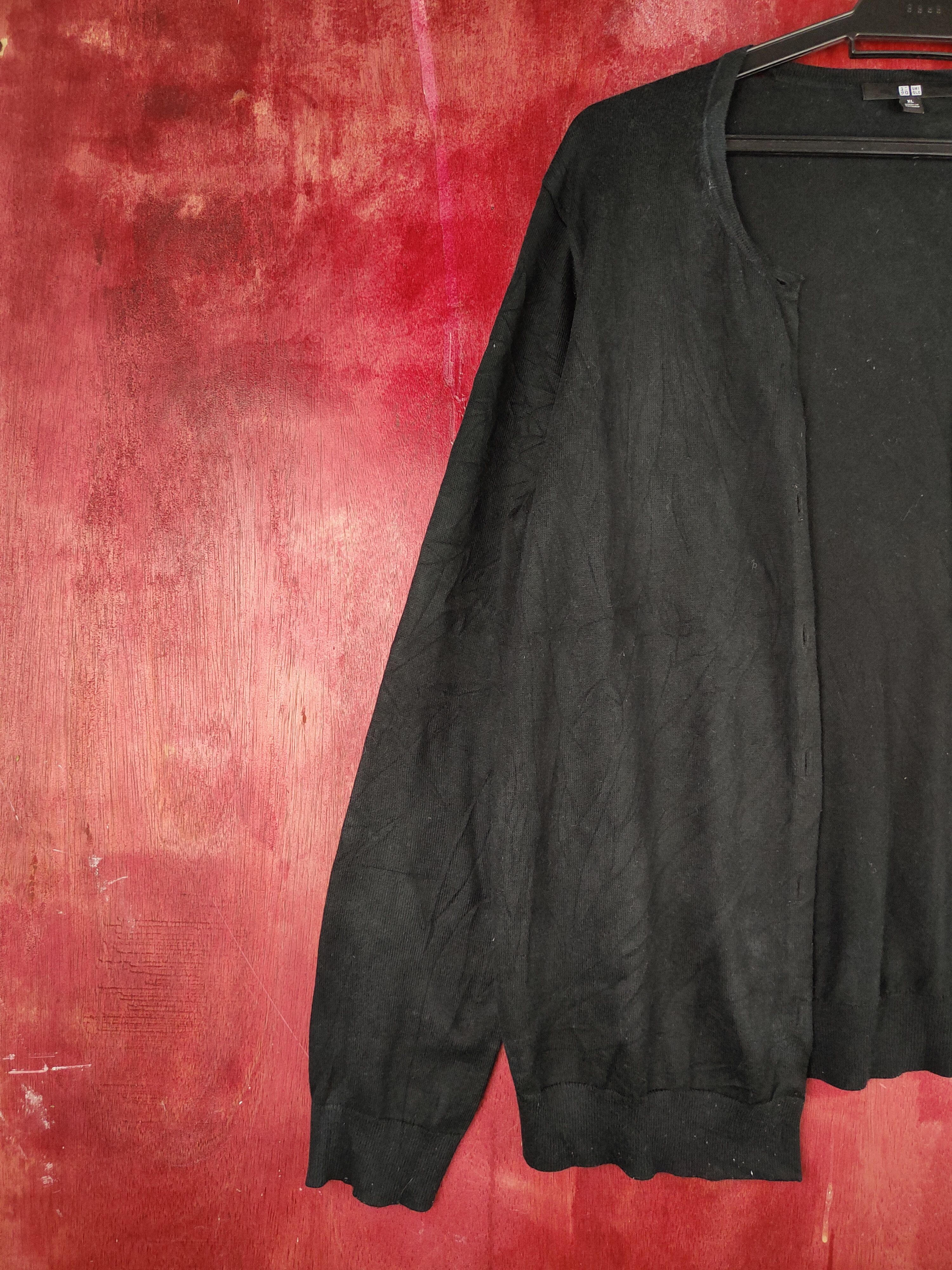 Japanese Brand Uniqlo japan vintage knitwear Black Cardigan #S887 Size L / US 10 / IT 46 - 4 Thumbnail