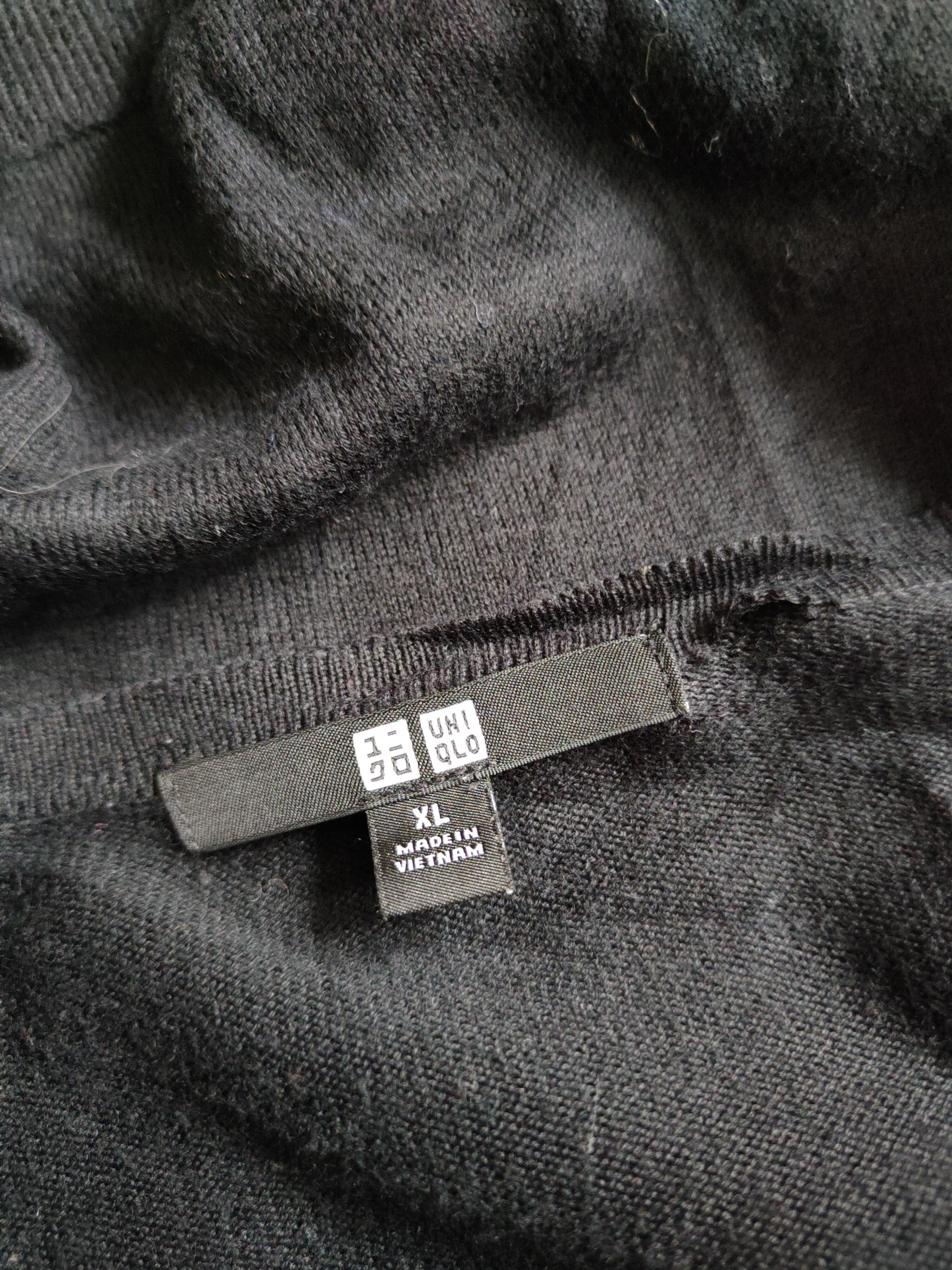 Japanese Brand Uniqlo japan vintage knitwear Black Cardigan #S887 Size L / US 10 / IT 46 - 14 Thumbnail