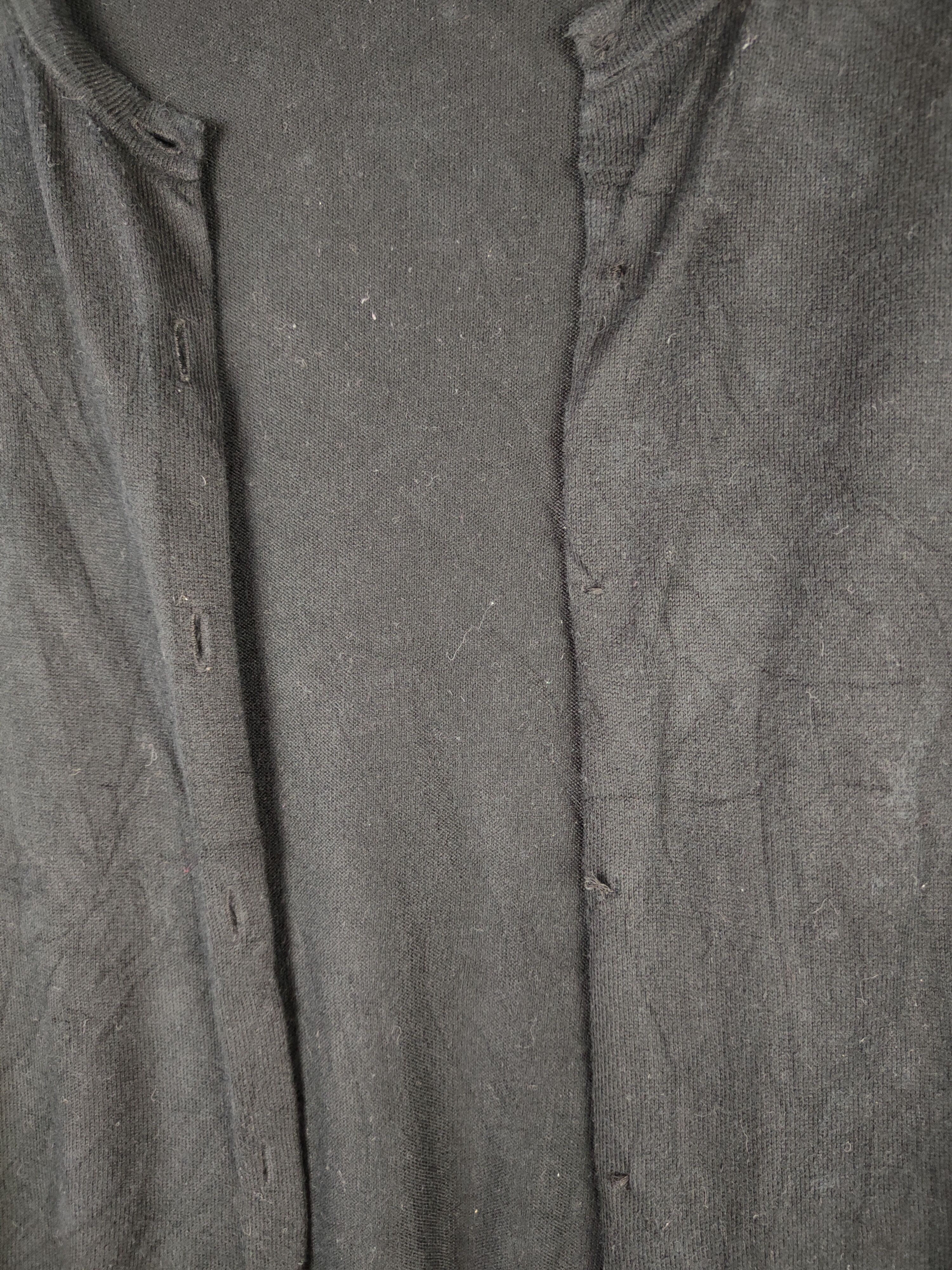Japanese Brand Uniqlo japan vintage knitwear Black Cardigan #S887 Size L / US 10 / IT 46 - 2 Thumbnail