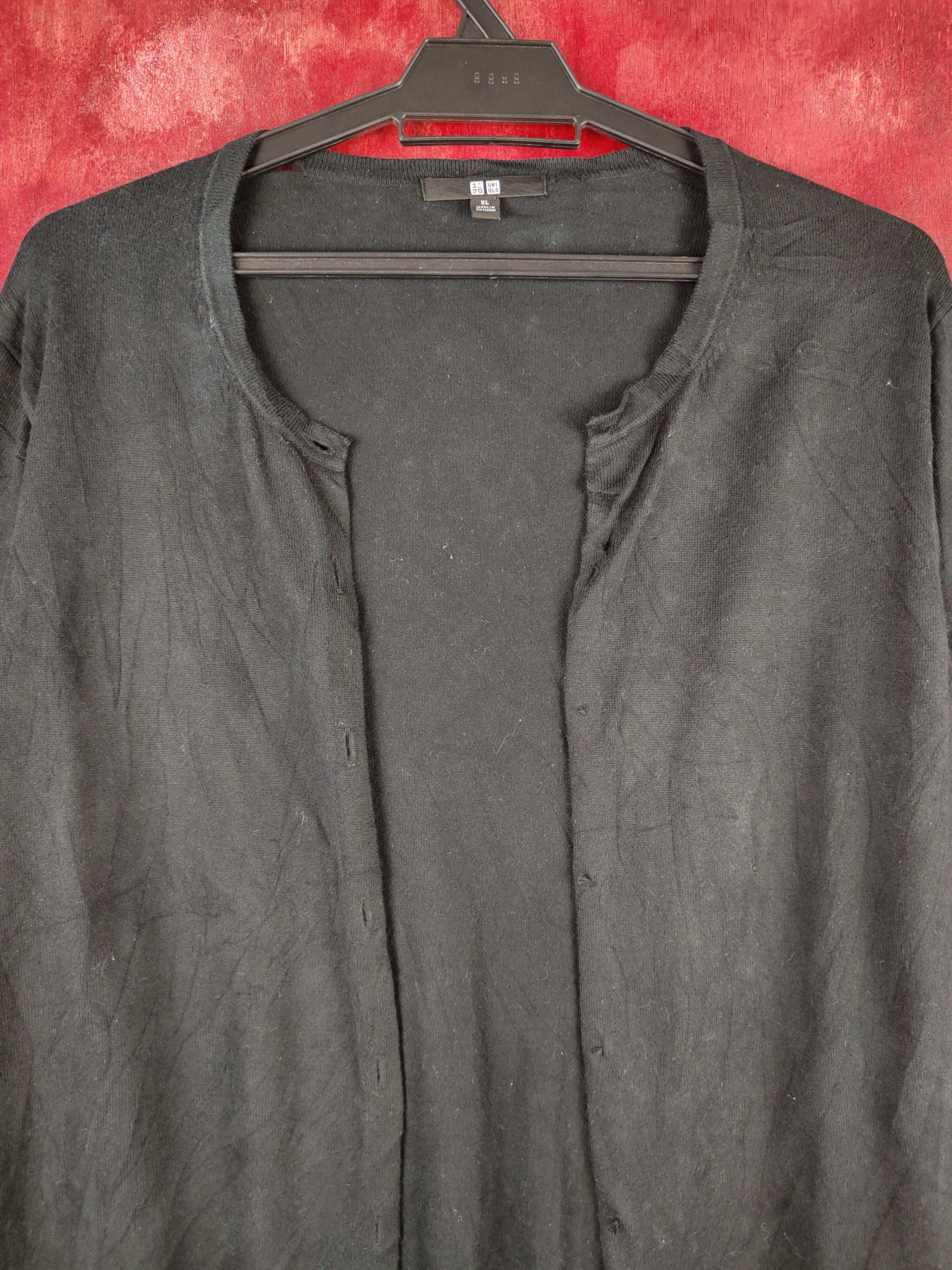 Japanese Brand Uniqlo japan vintage knitwear Black Cardigan #S887 Size L / US 10 / IT 46 - 3 Thumbnail