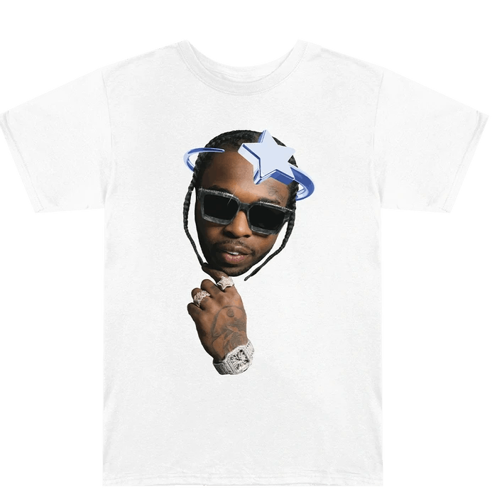 Rap Tees Pop Smoke x VLONE Halo White T-shirt Large Size US L / EU 52-54 / 3 - 2 Thumbnail