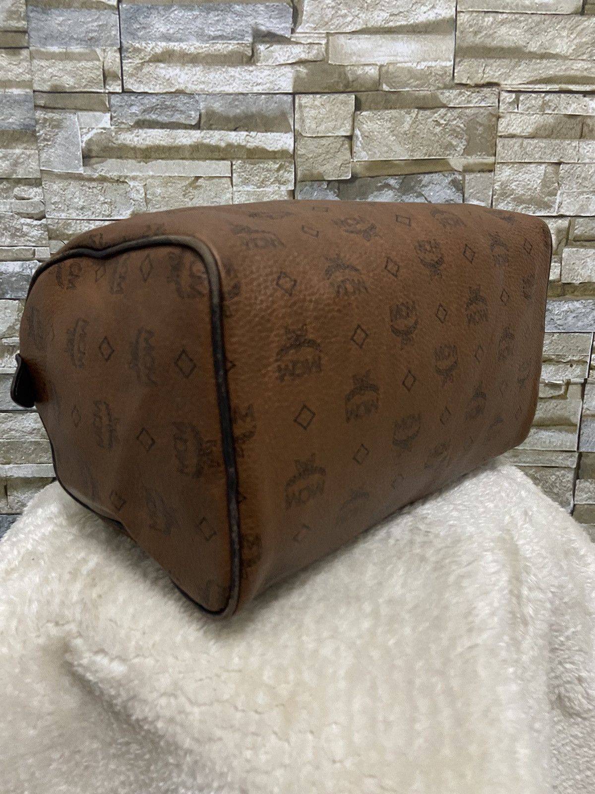 MCM MCM Bag Monogram Brown Boston Handbag Size ONE SIZE - 12 Thumbnail