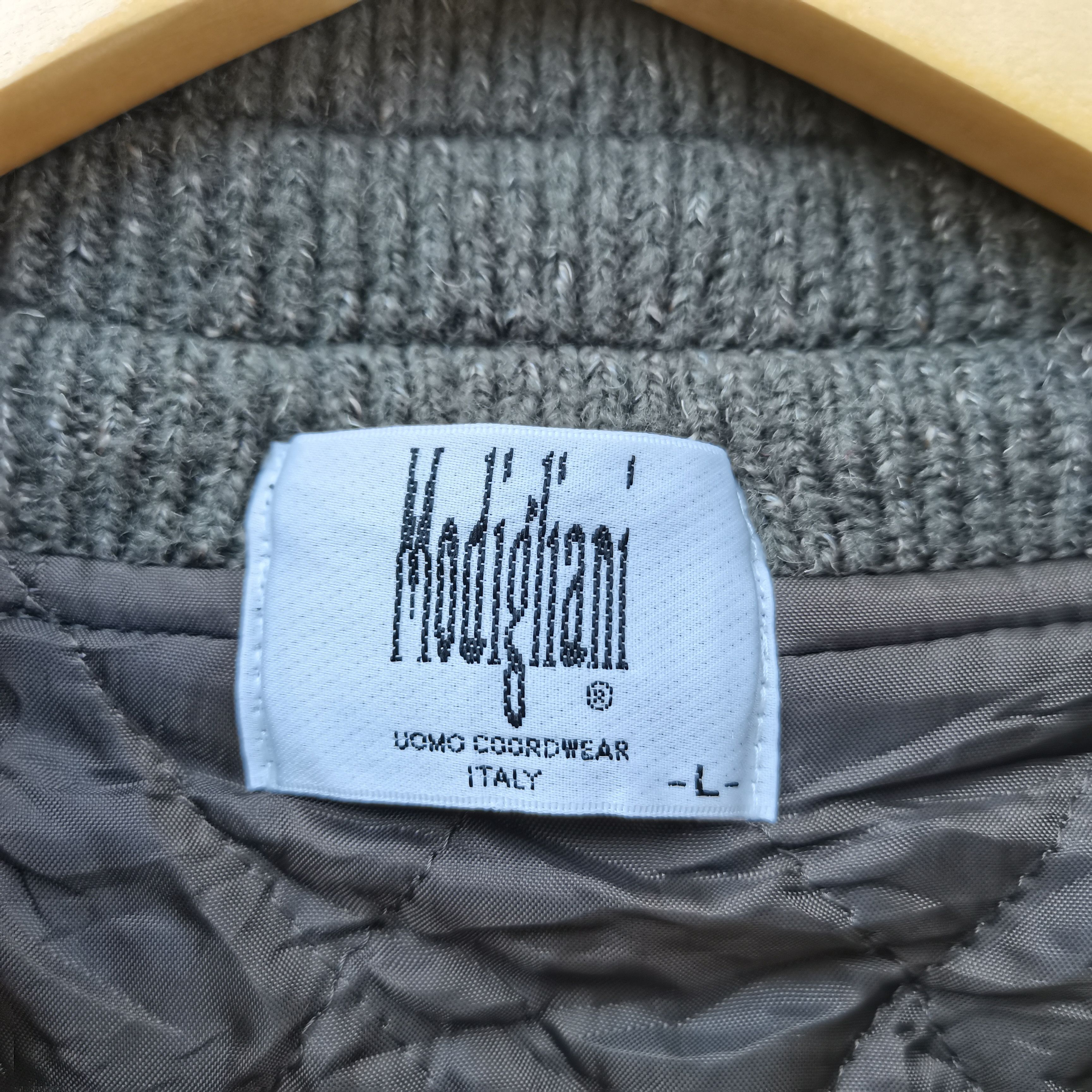 Vintage Vintage Modigiliani knit Quilted Inside Button Up Jacket Size US L / EU 52-54 / 3 - 13 Thumbnail