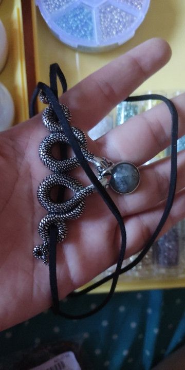 Jewelry Double Snake Pendant Necklace Size ONE SIZE - 2 Thumbnail