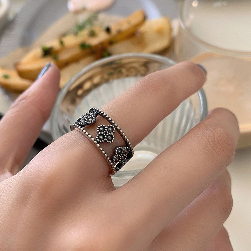 Jewelry Creative Hollow Geometric Ring Size ONE SIZE - 2 Thumbnail