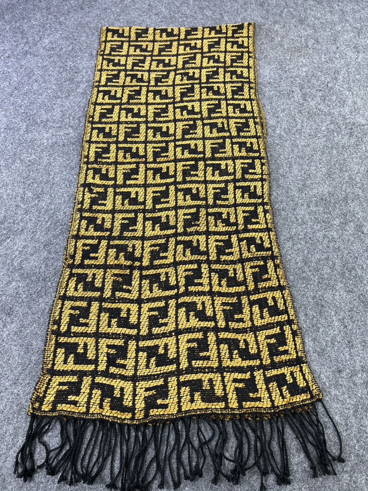 image of Vintage Fendi Monogram Scarves / Muffler / Neckwear T206, Men's